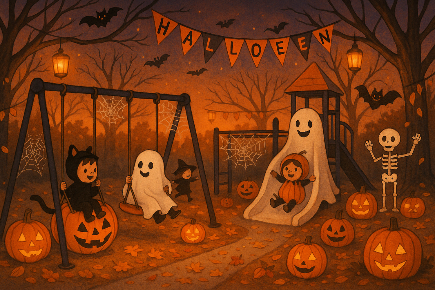Turning Your Playground into a Halloween Delight