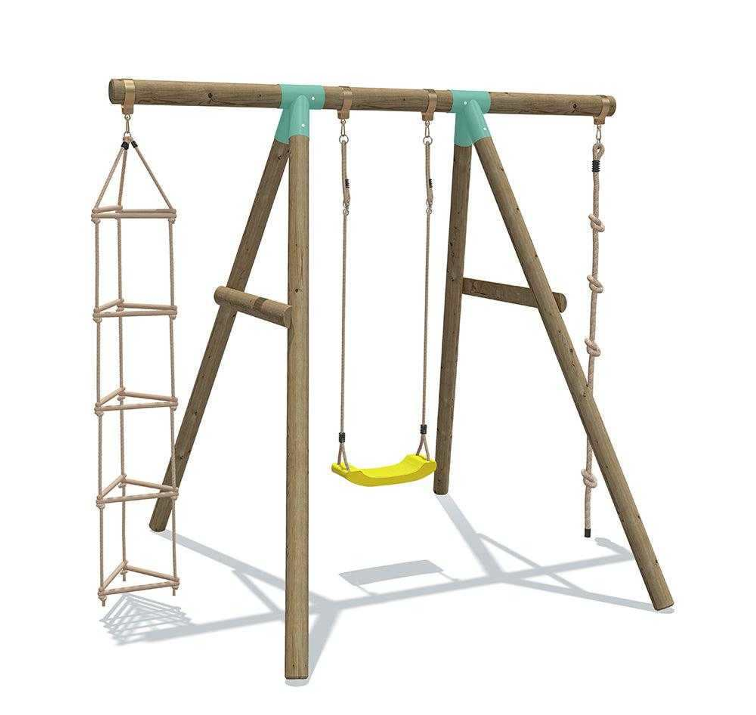 Wild Aussie 3 in 1 Wooden Swing Set