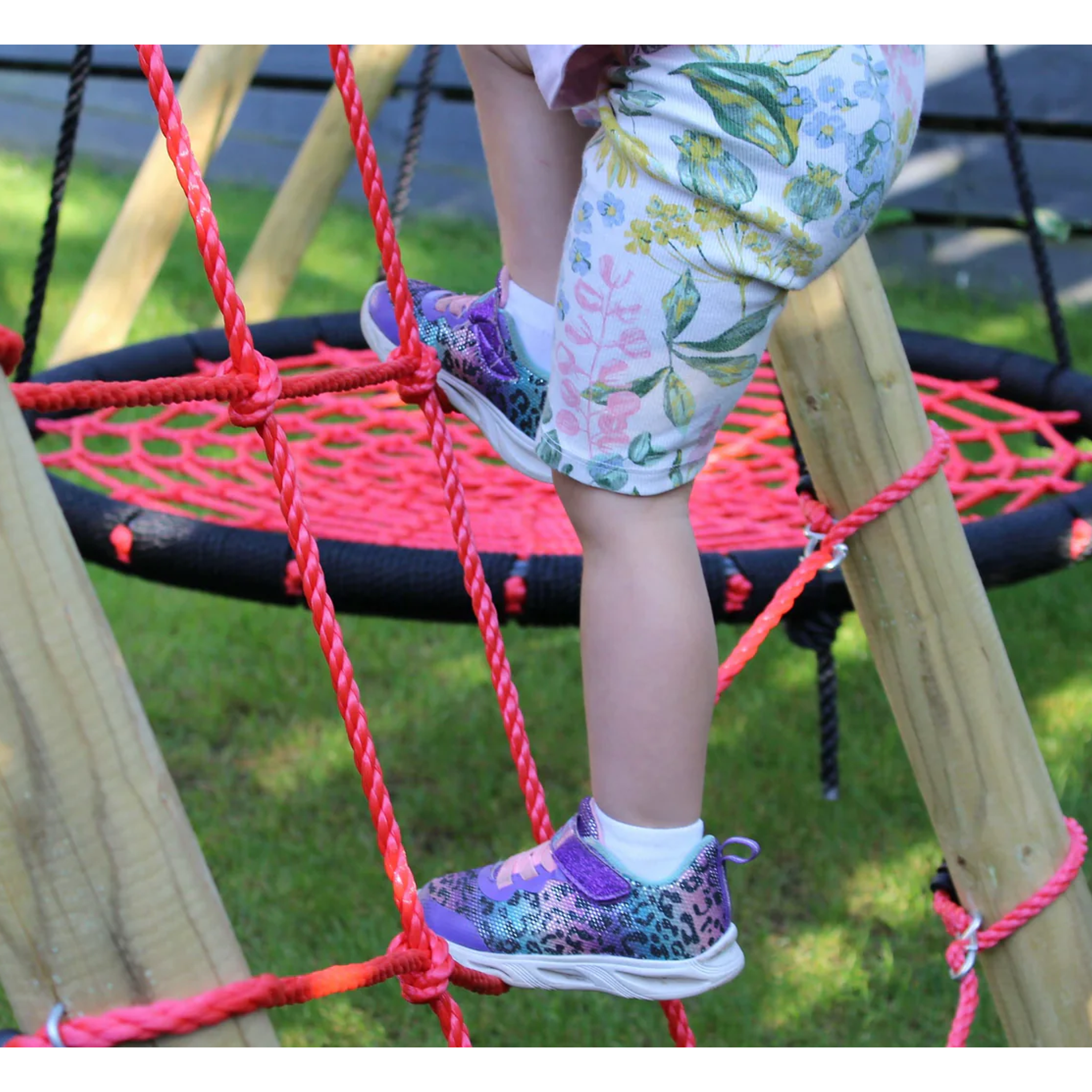 Wild Aussie Wooden Climber Swing Set