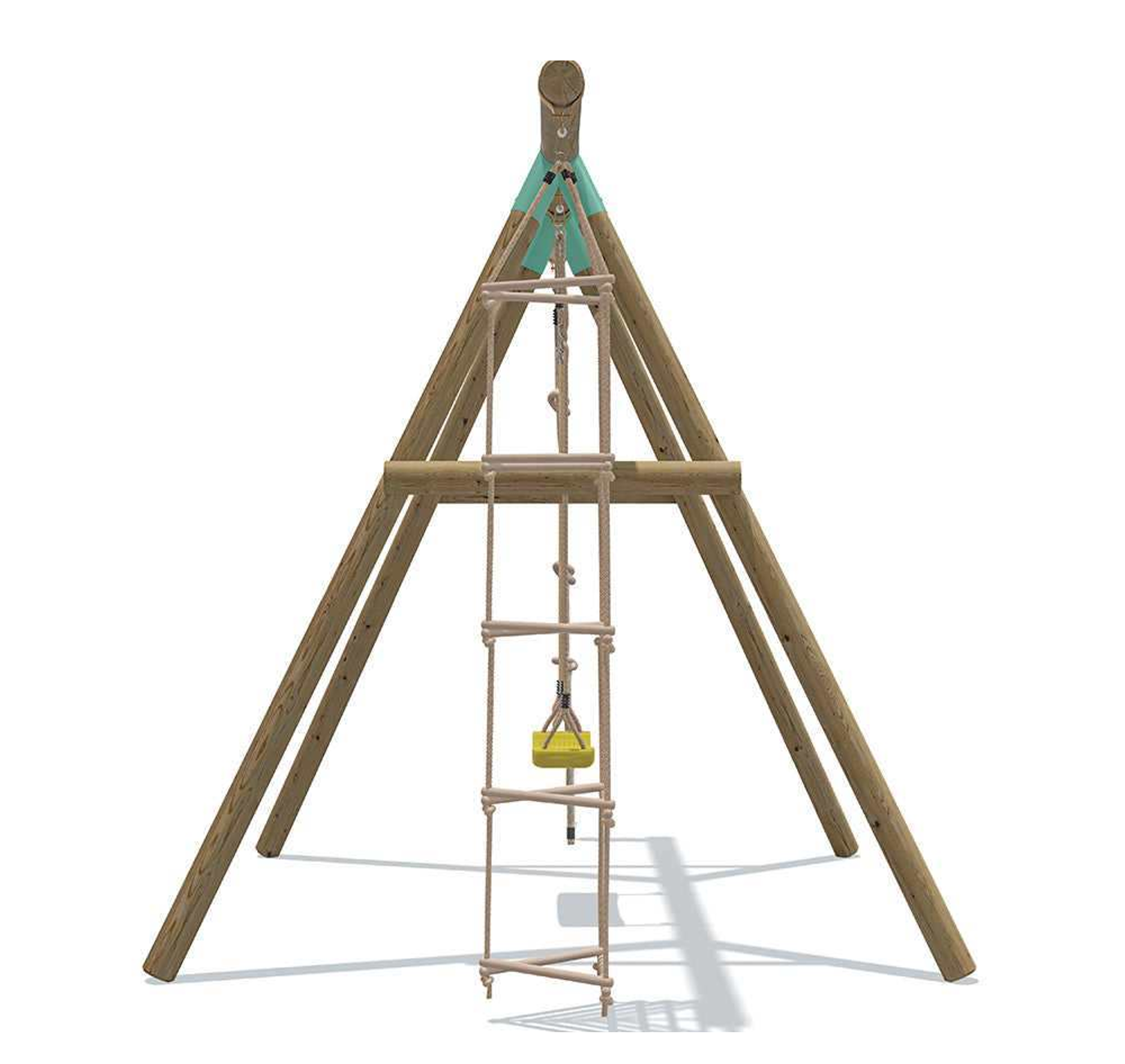 Wild Aussie 3 in 1 Wooden Swing Set