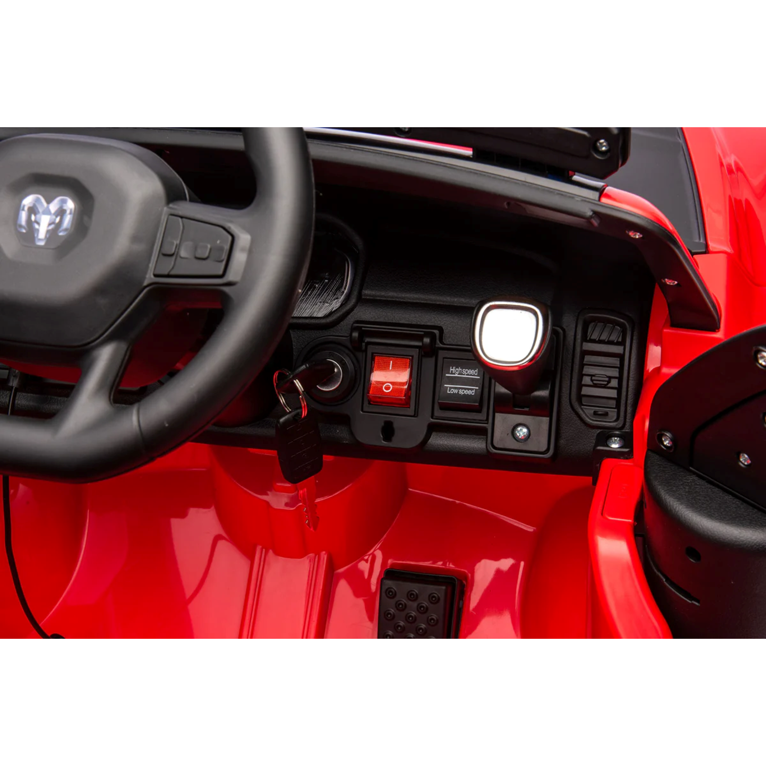 24v Licensed Dodge Ram Fire Truck Official Ride On 4x4