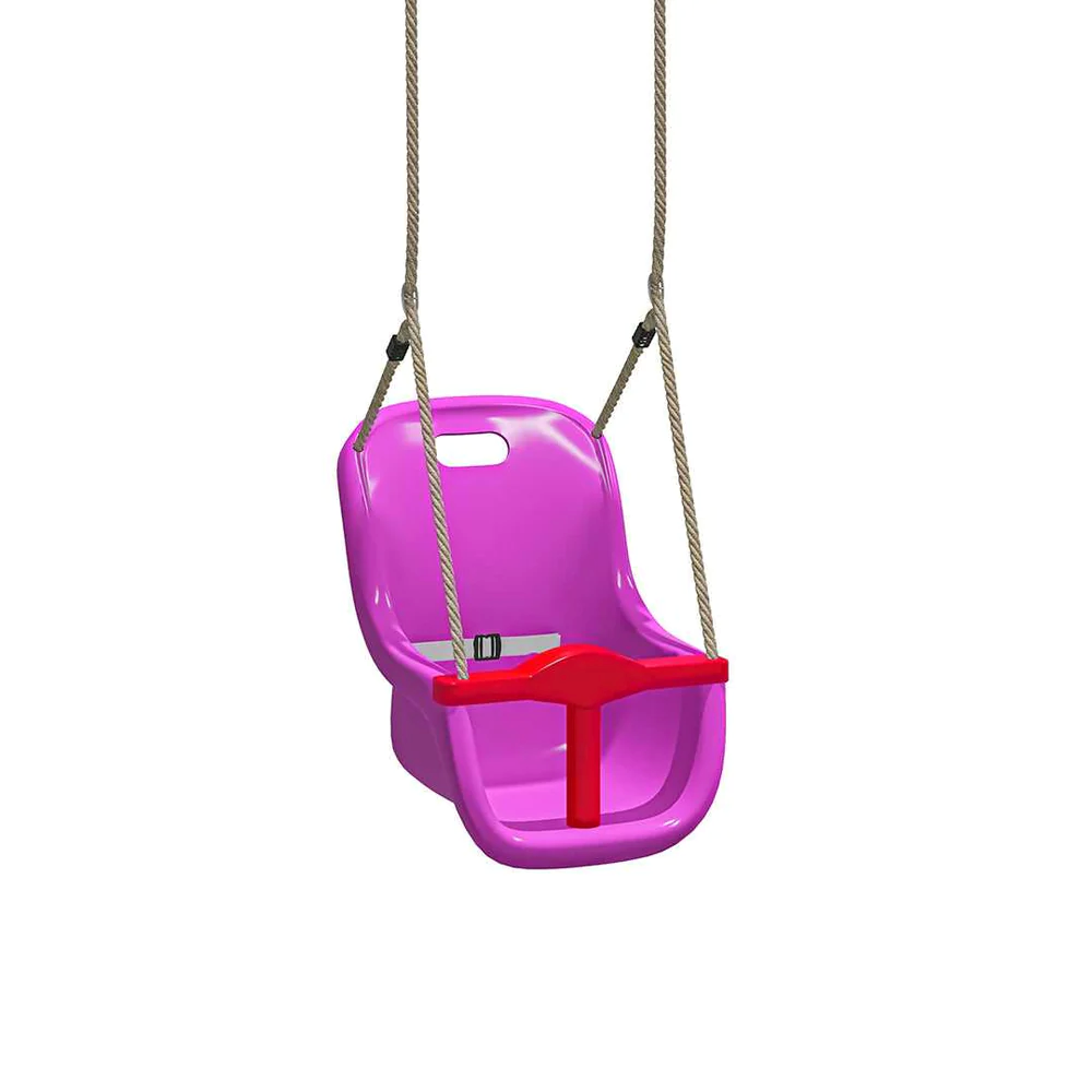 Wild Aussie 120cm Round Nest Wooden Swing Set with Baby Seat