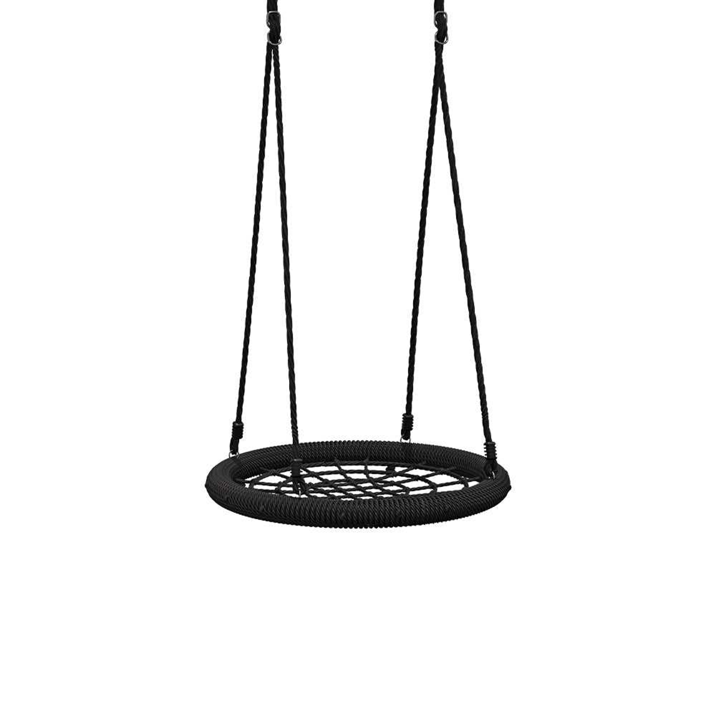 Wild Aussie 120cm Round Nest Wooden Swing Set with Baby Seat
