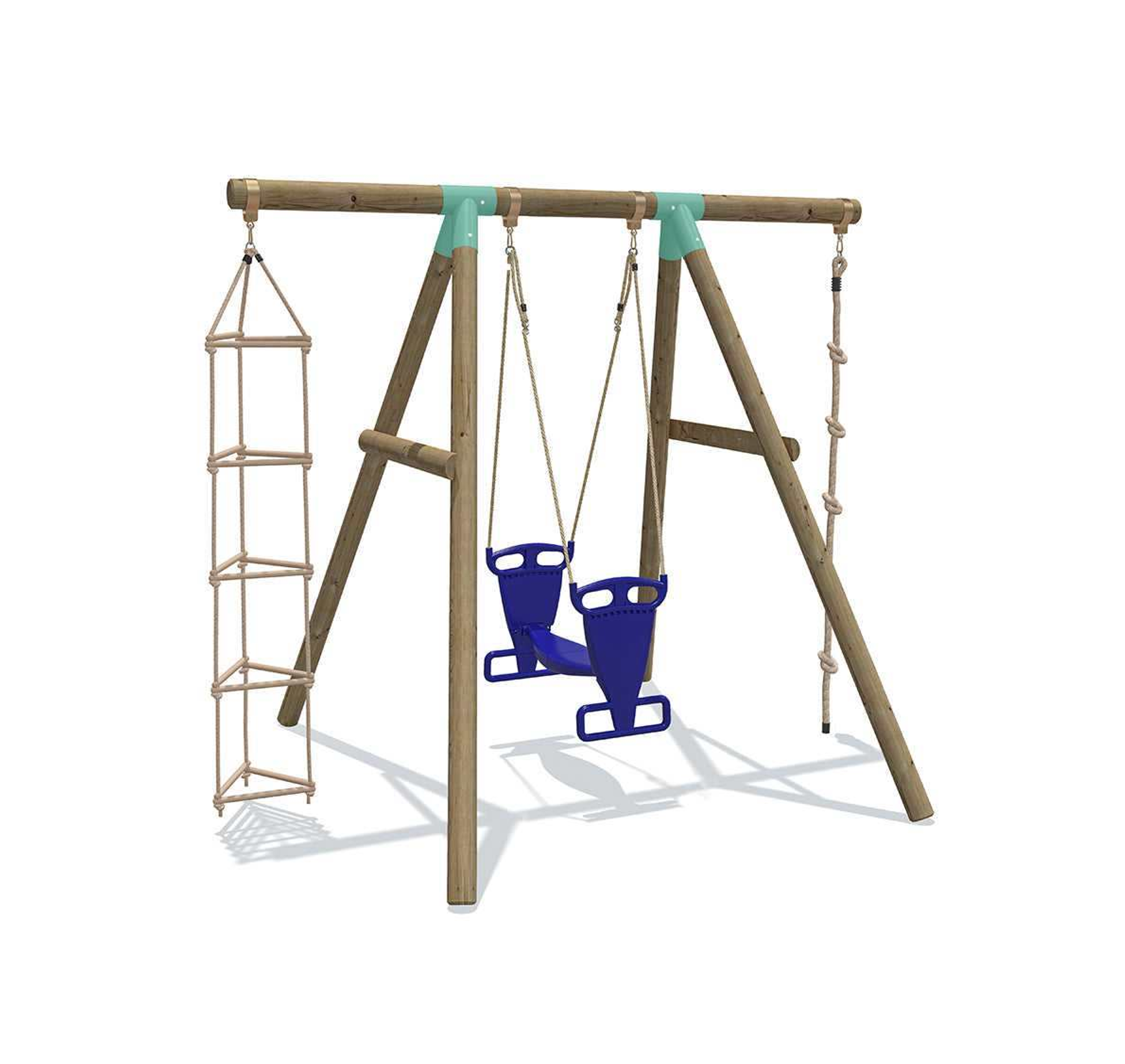 Wild Aussie 3 in 1 Glider Wooden Swing Set
