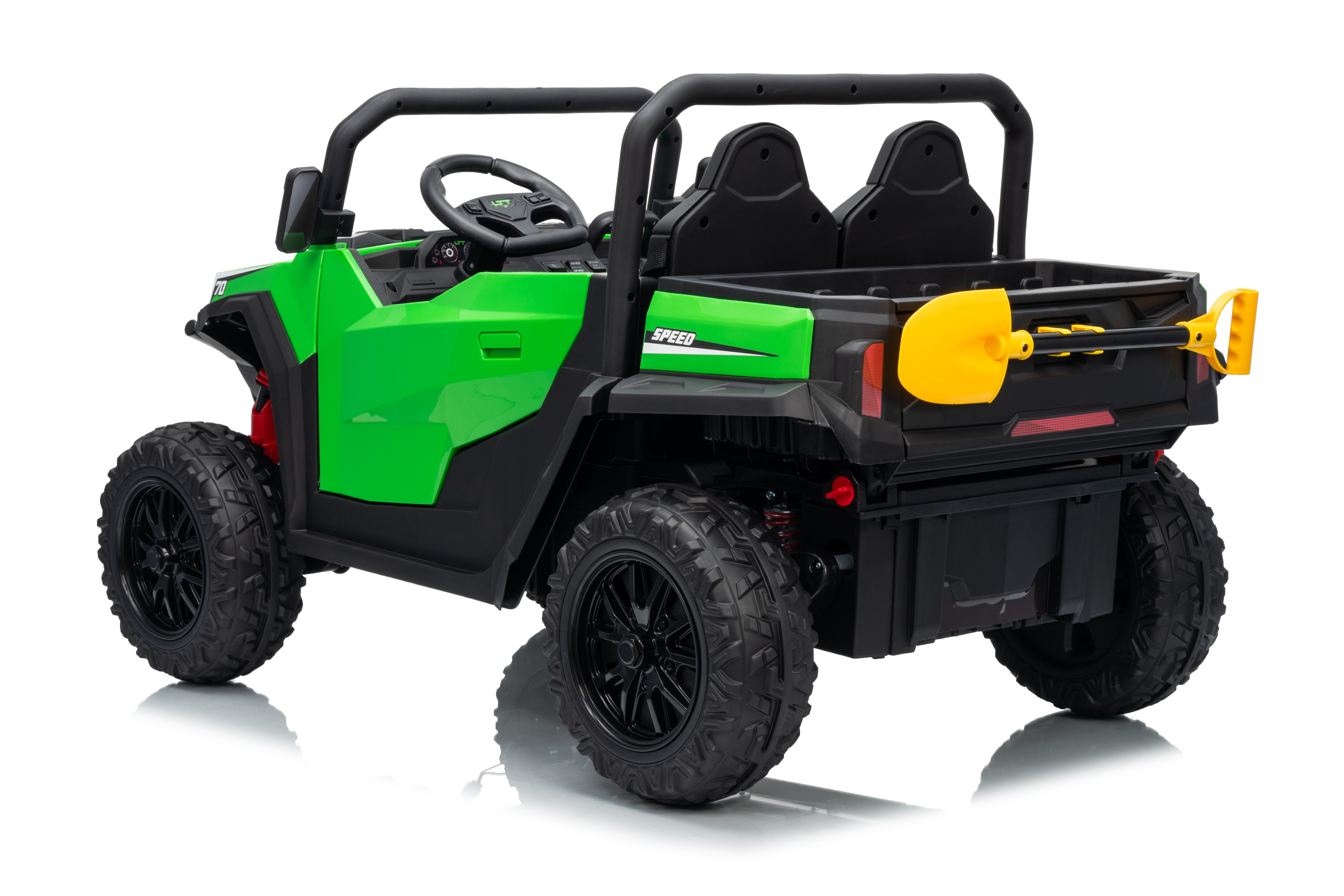 shovel on back of 24v tipper truck for kids