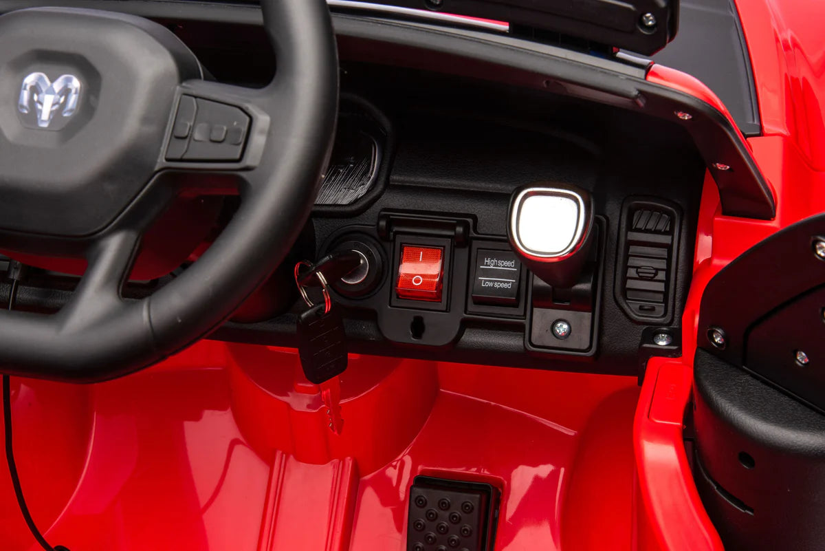 24v Licensed Dodge Ram Fire Truck Official Ride On 4x4