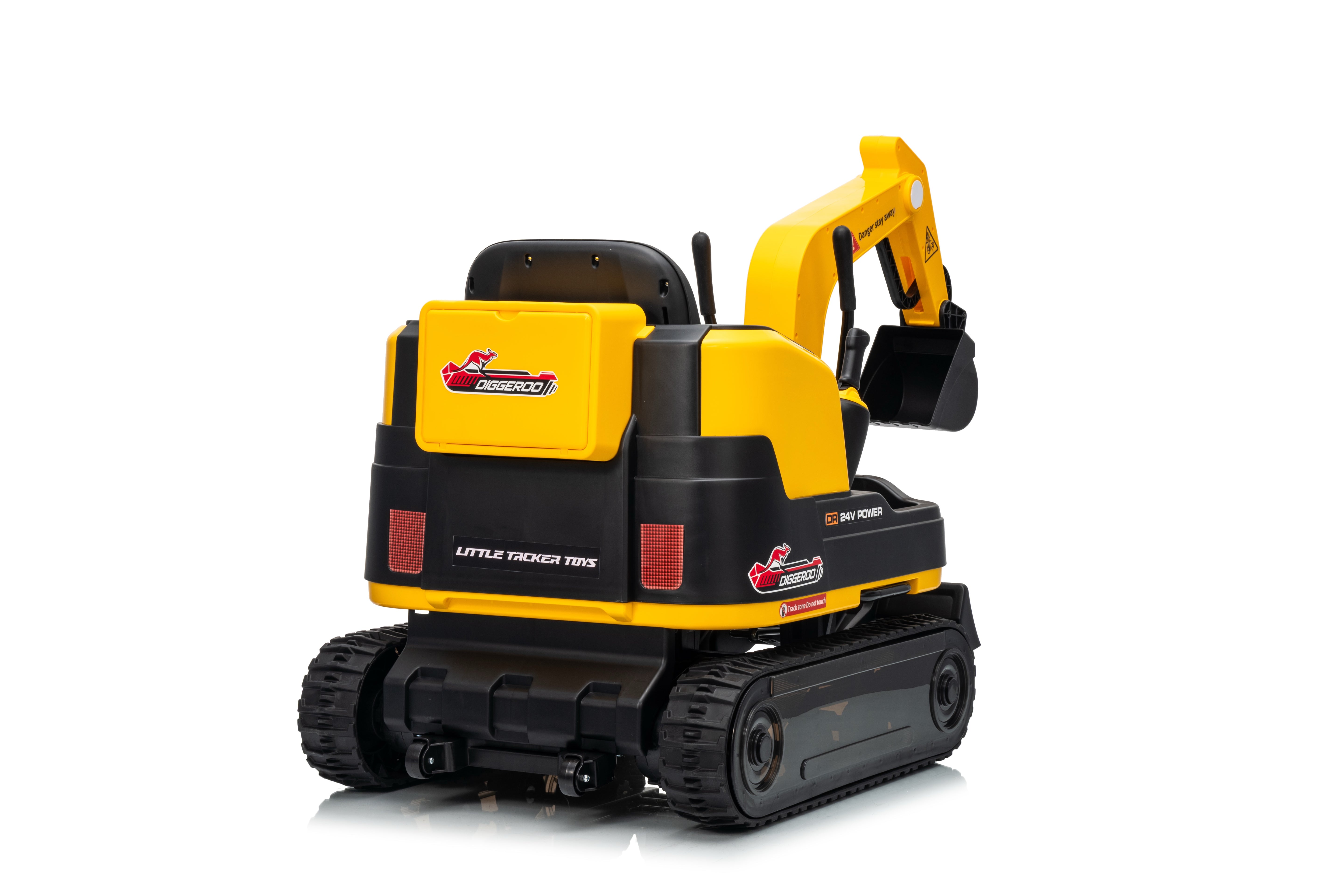 Rear of a 24v ride on digger