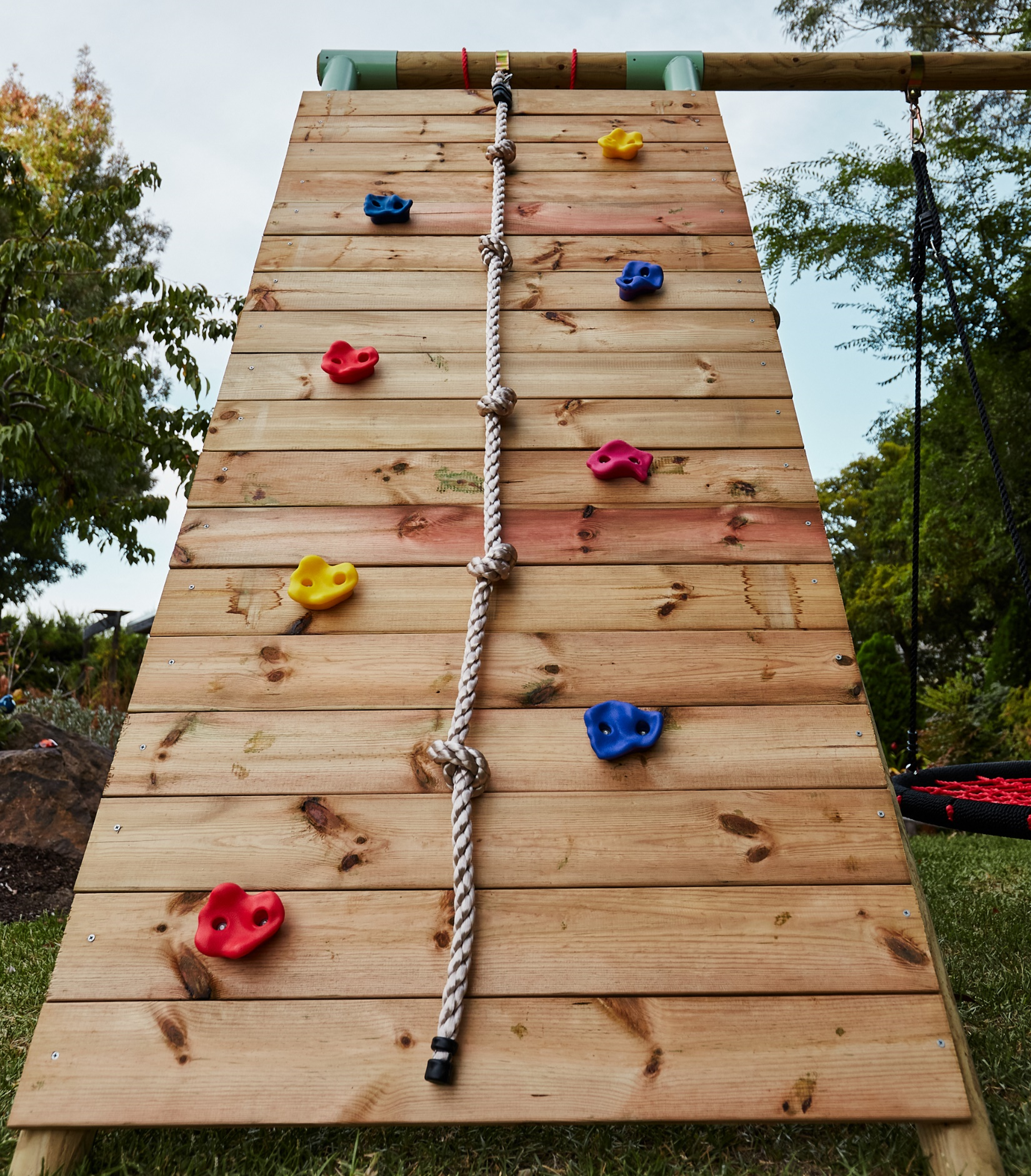 Wild Aussie Wooden Climber & Nest Swing Set