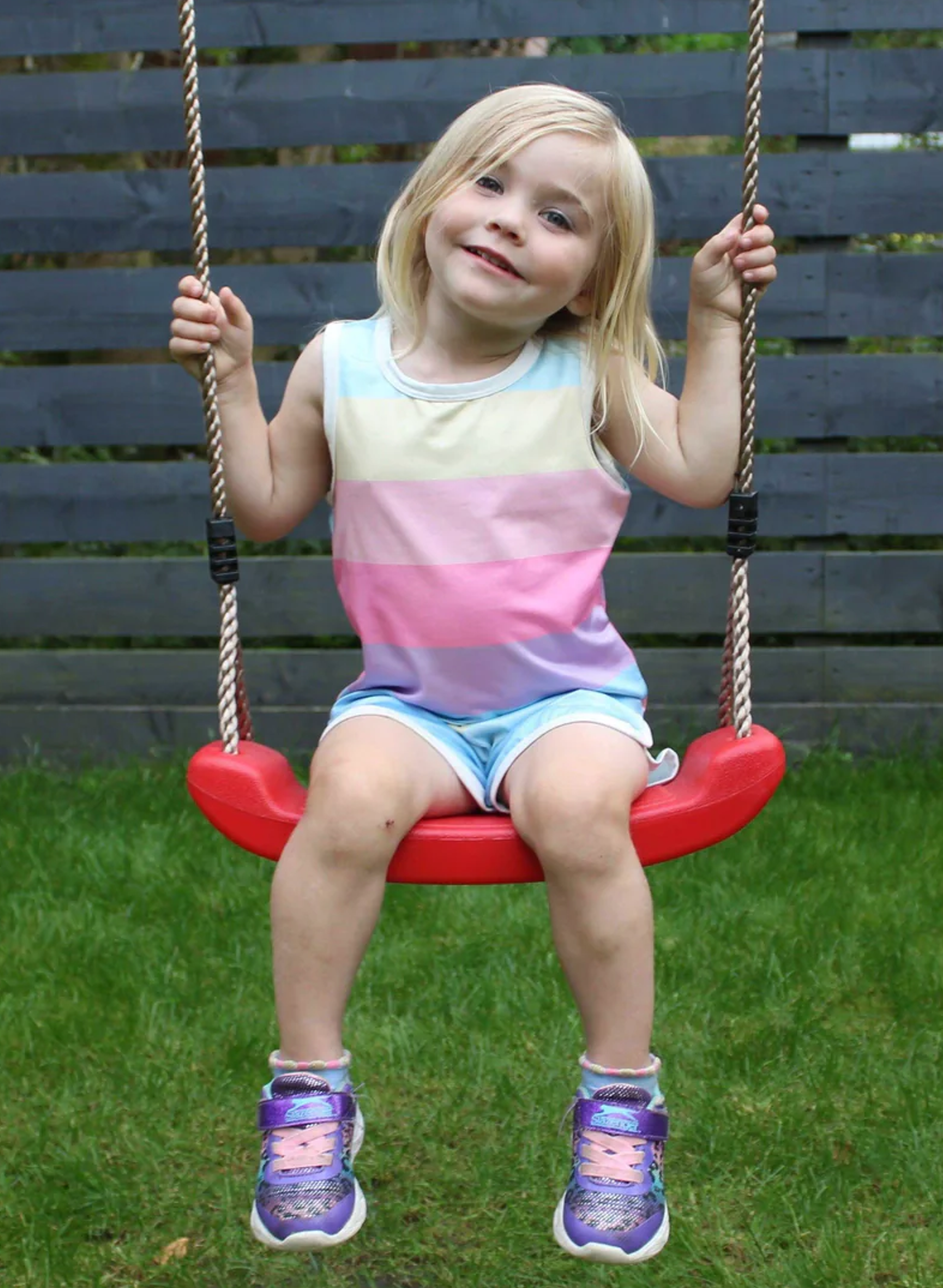 Wild Aussie Double Seat Wooden Swing Set