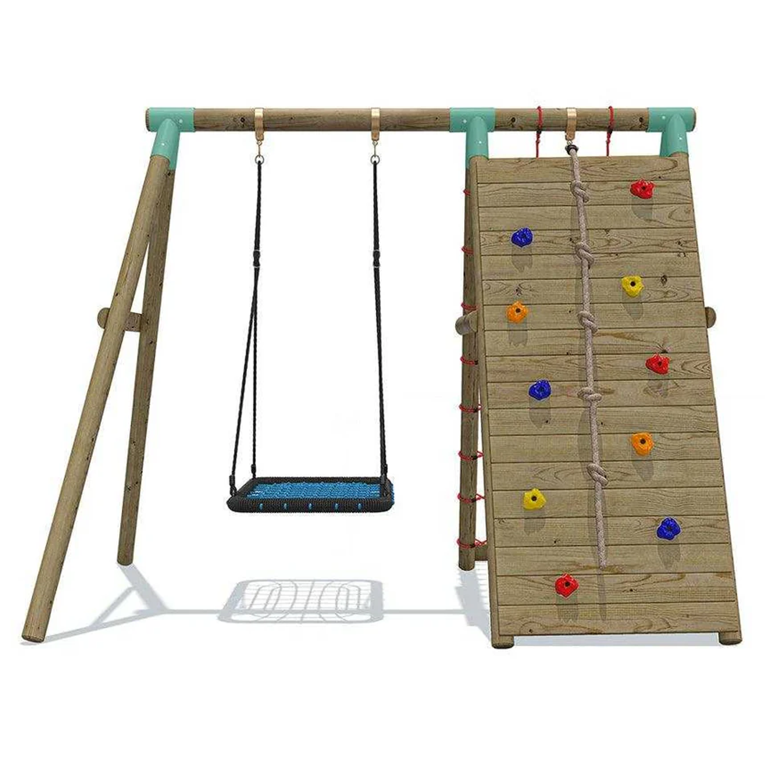 Wild Aussie Wooden Climber & Nest Swing Set