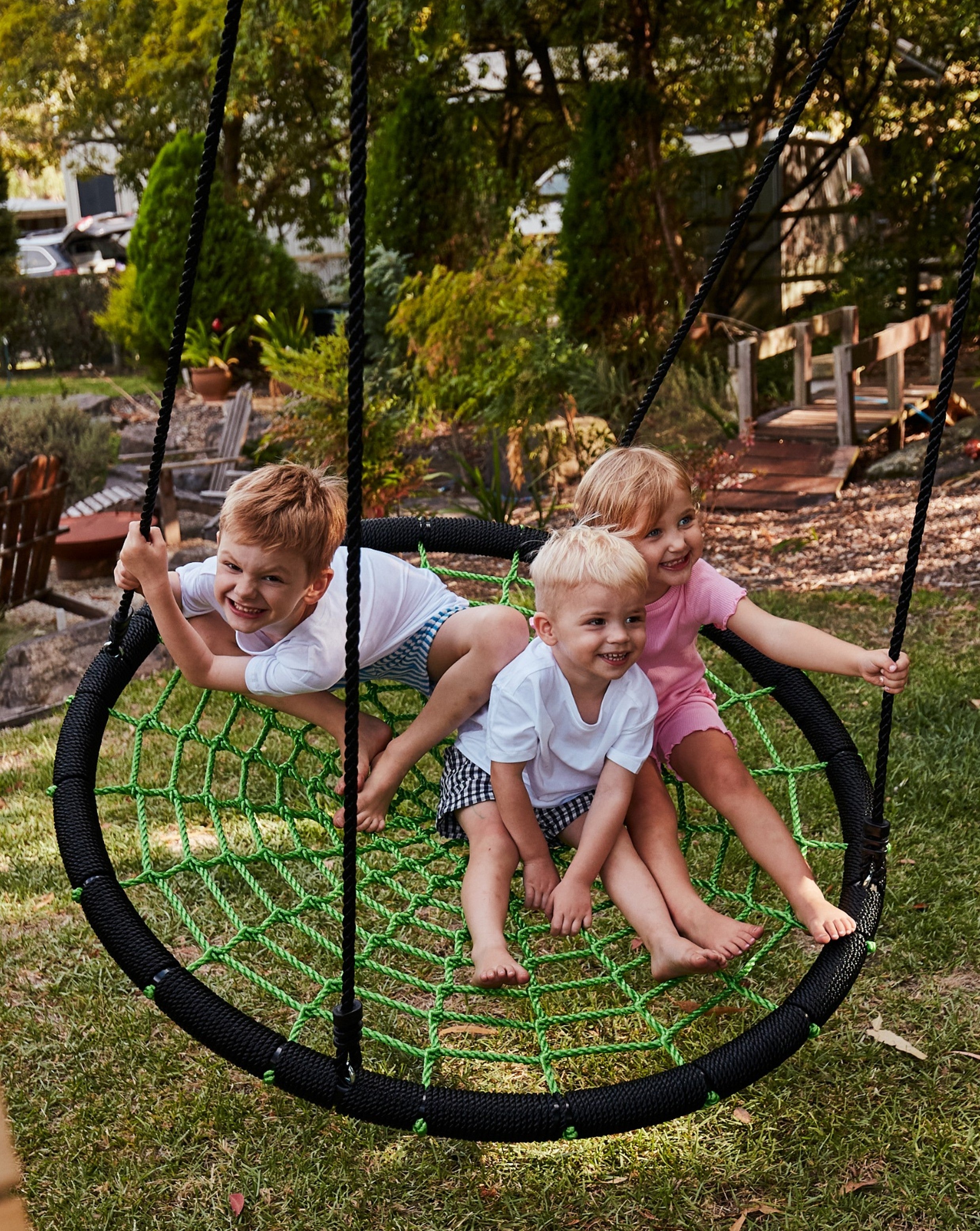 Wild Aussie 120cm Round Nest Swing Set