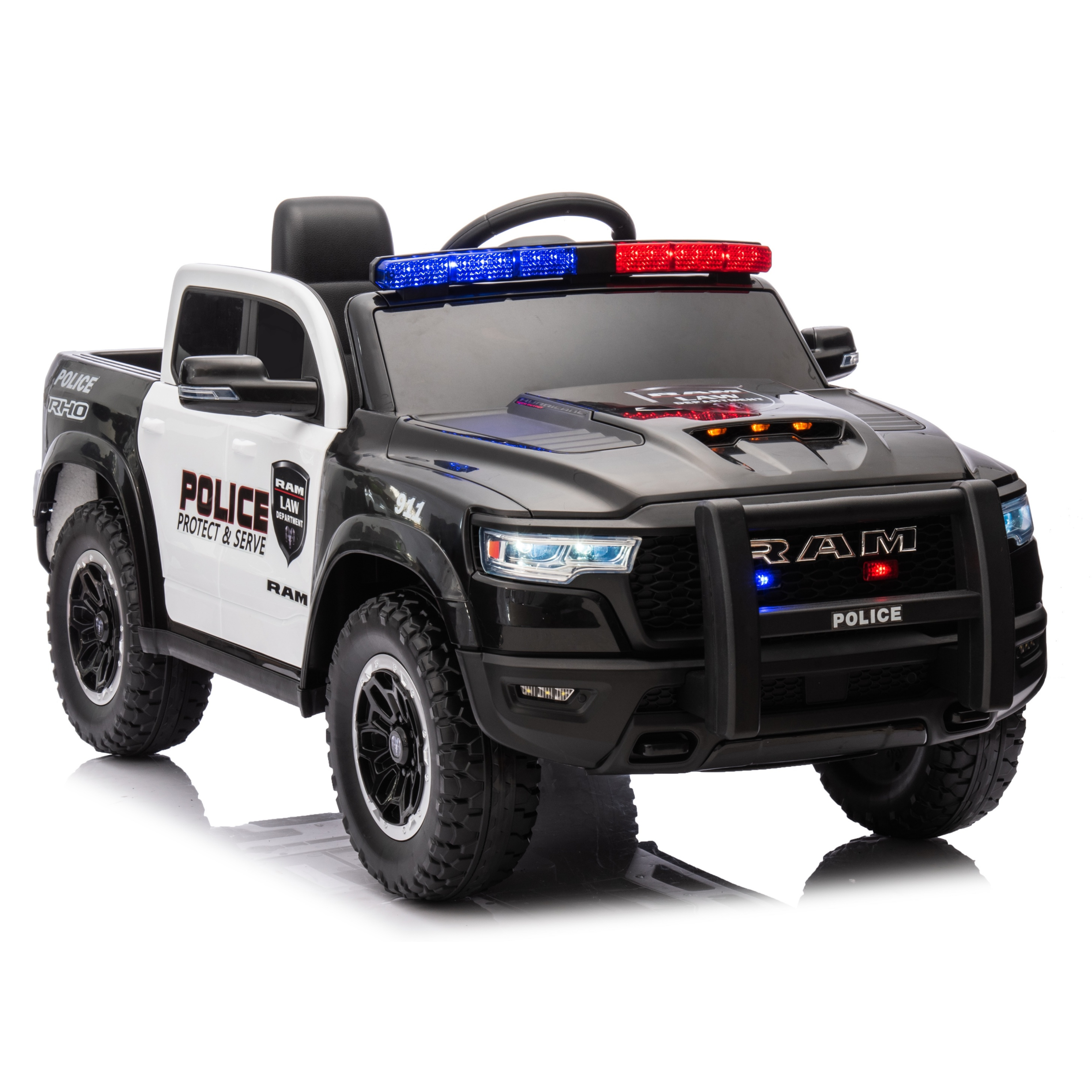 24v Dodge Ram Police 4WD Licensed Official Ride On SUV