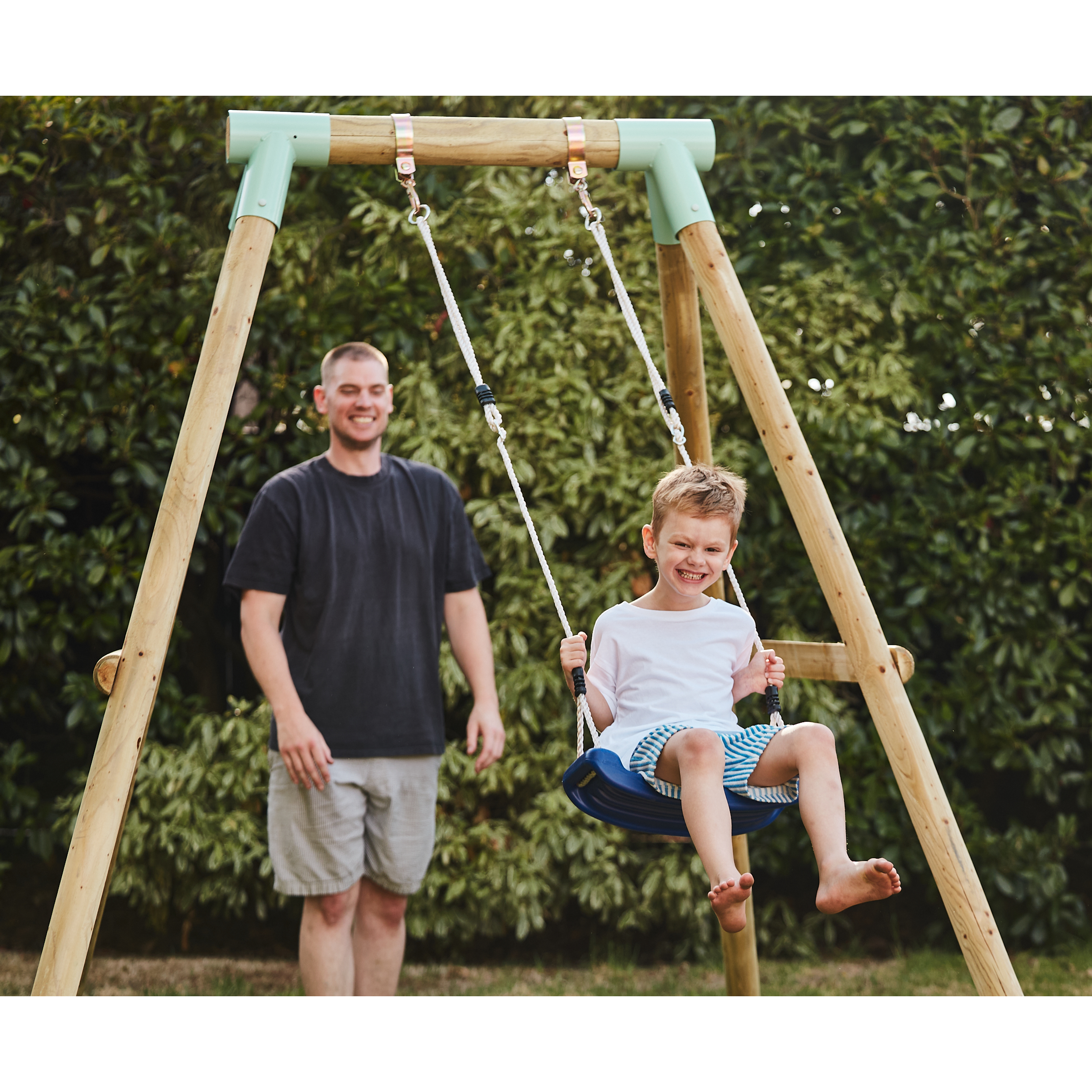 Wild Aussie “Grow With Me” 2-in-1 Wooden Swing Set
