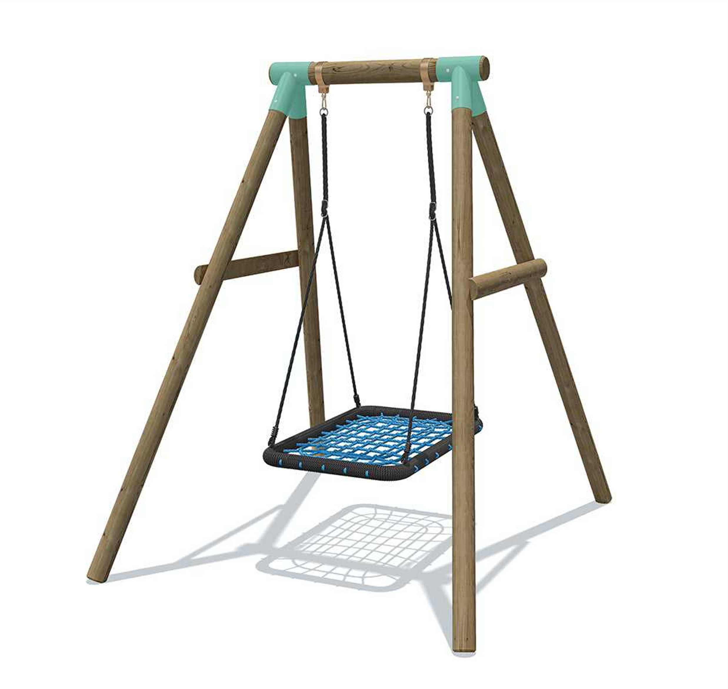 Wild Aussie Rectangle Nest Wooden Swing Set