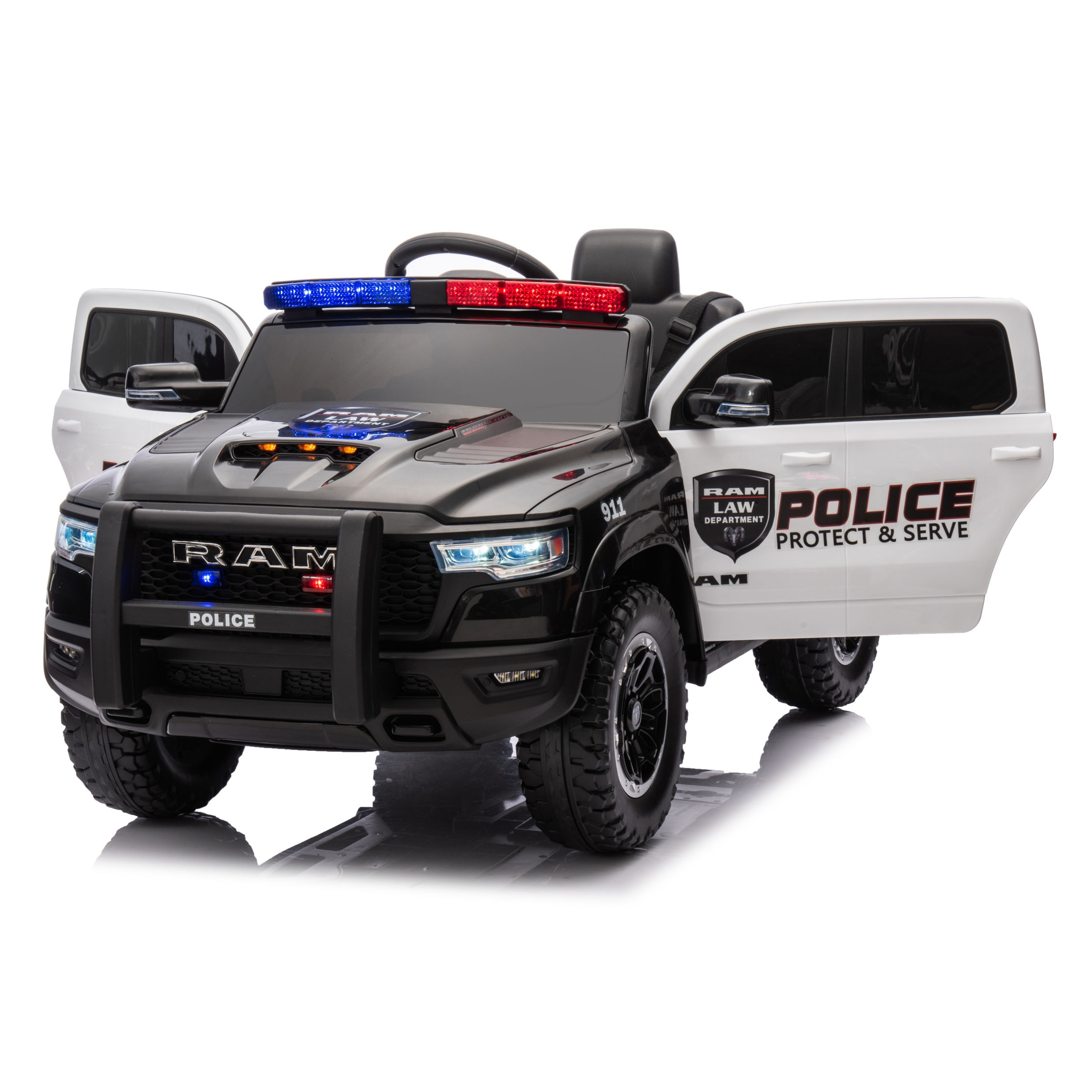 24v Dodge Ram Police 4WD Licensed Official Ride On SUV