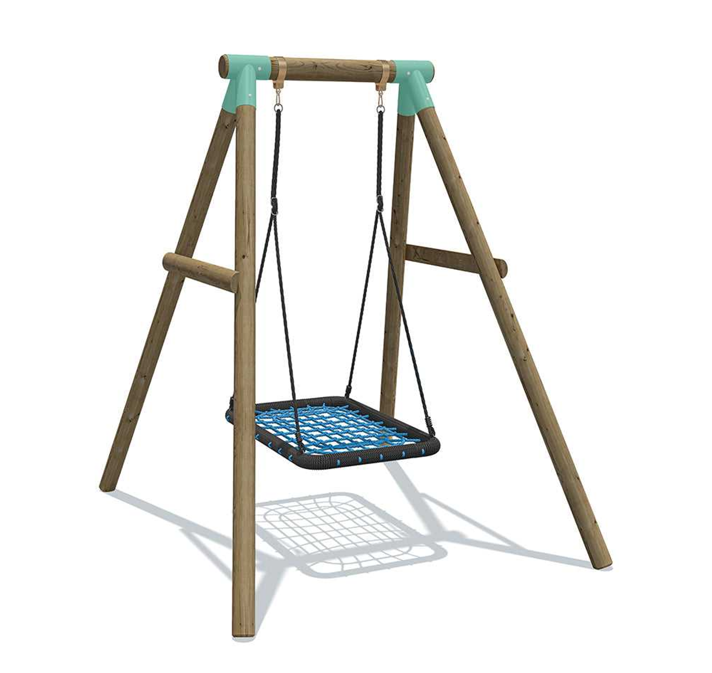 Wild Aussie Rectangle Nest Wooden Swing Set