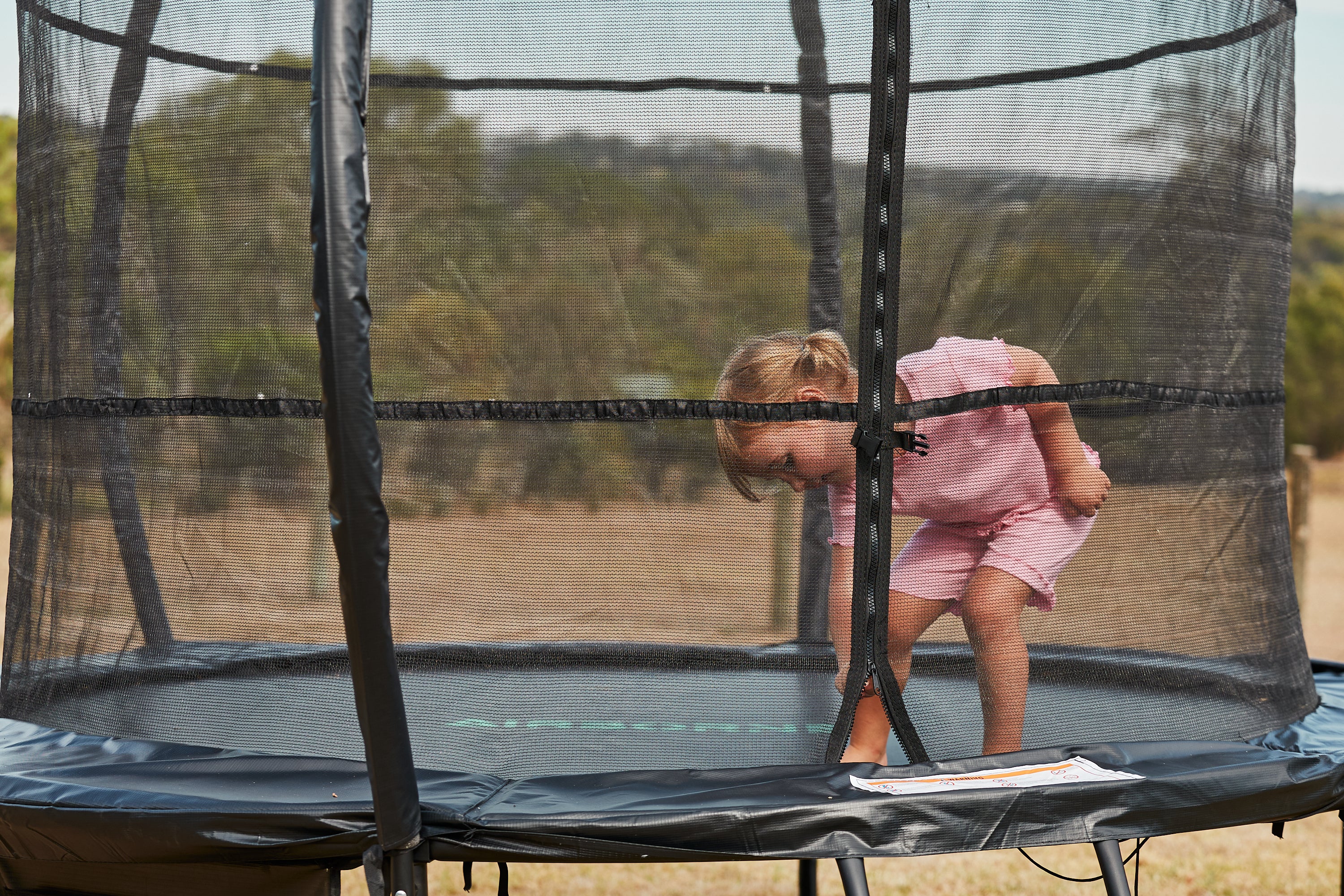 10ft Airborne Trampoline with Access Ladder & Shoe Storage