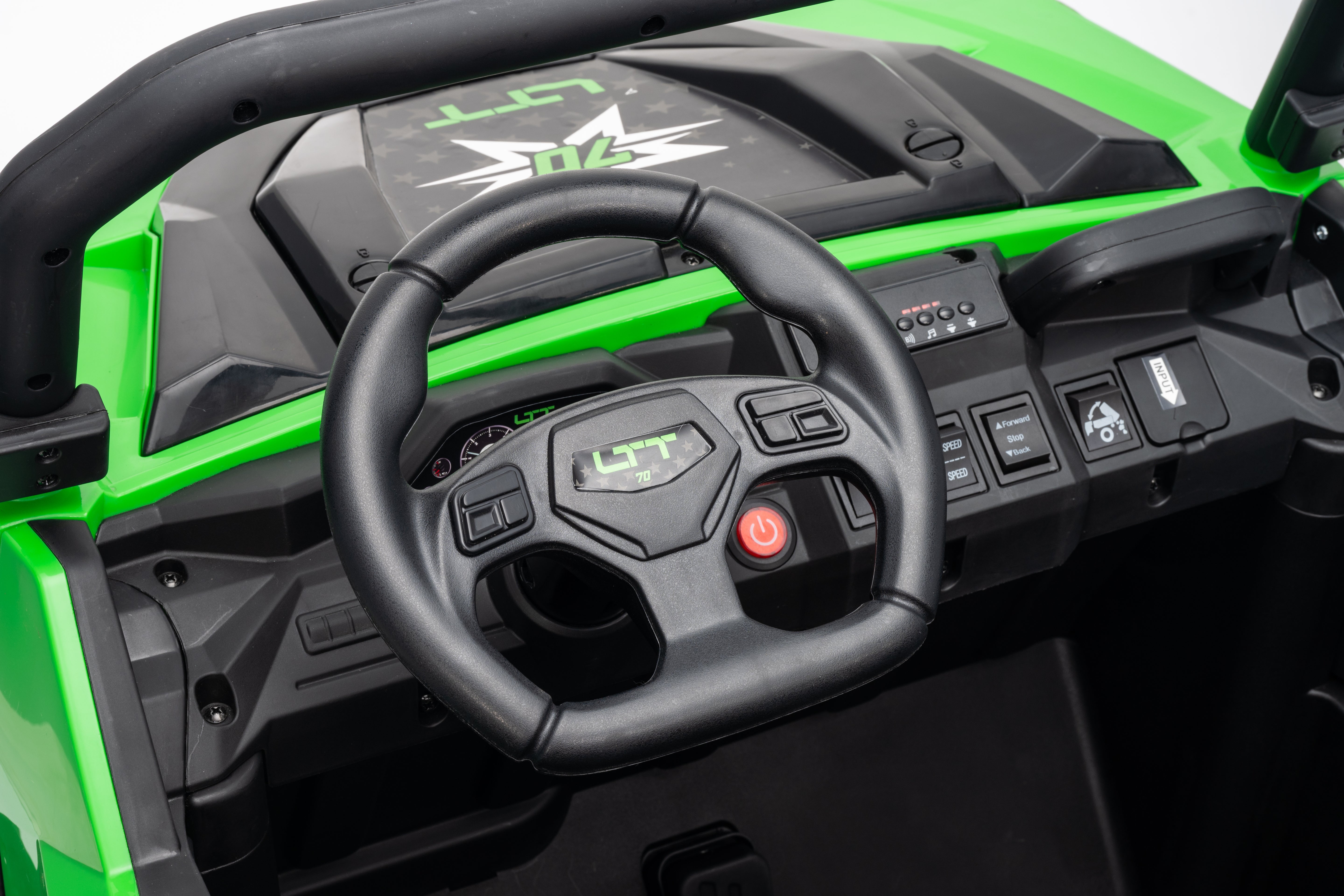 ltt green tipper buggy steering wheel
