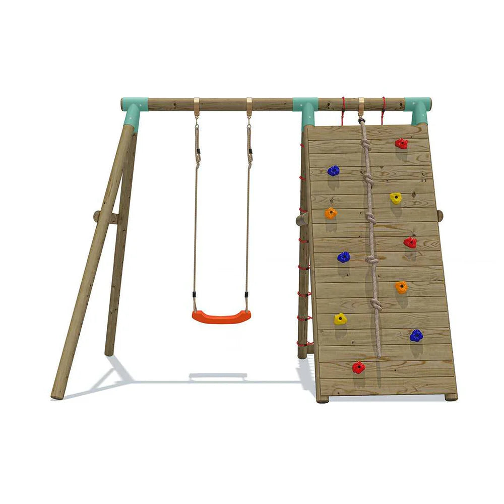 Wild Aussie Wooden Climber Swing Set