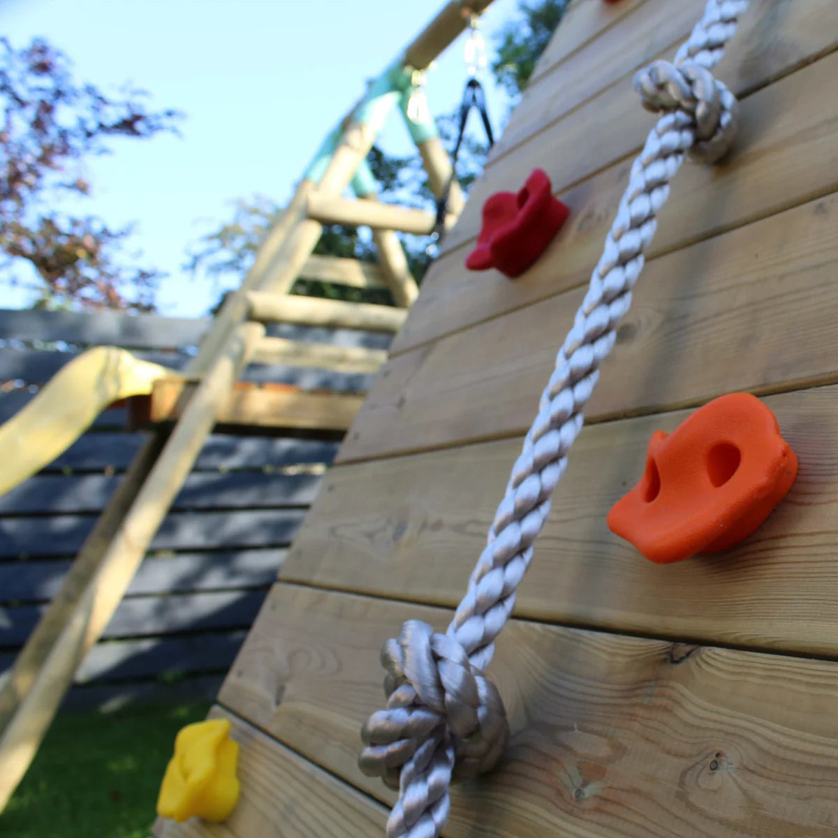 Wild Aussie Wooden Climber Swing Set