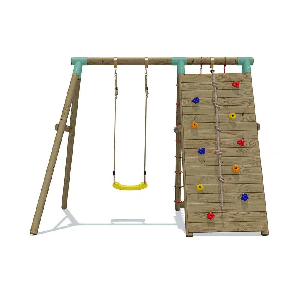Wild Aussie Wooden Climber Swing Set