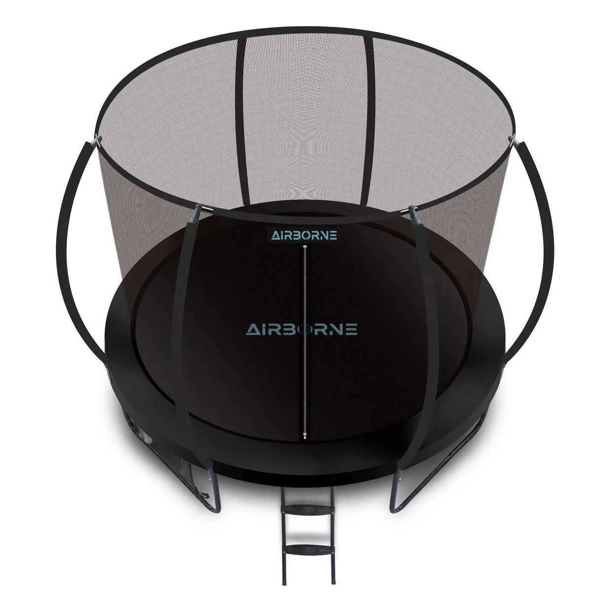 12ft Trampoline with shoe holder and access ladder