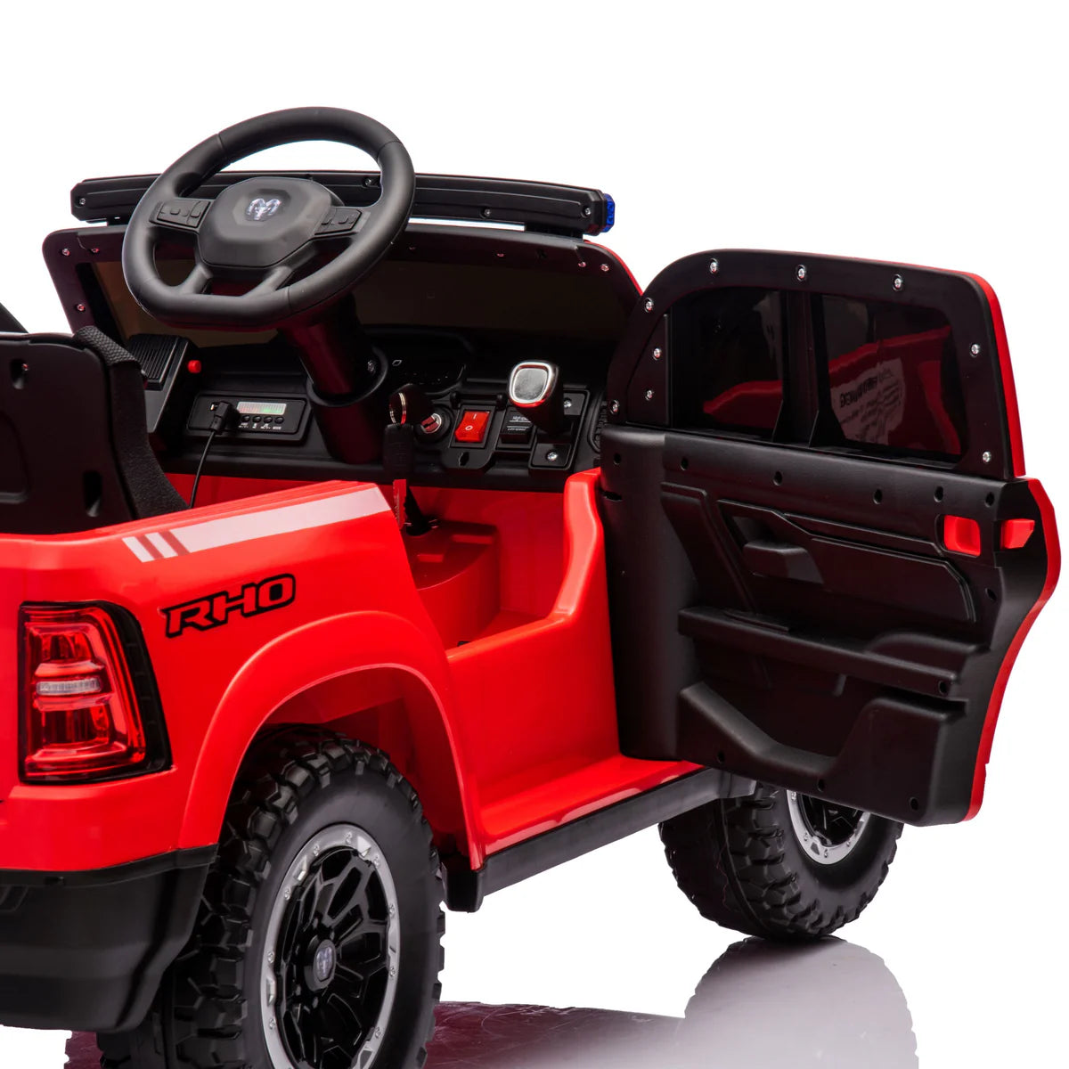 24v Licensed Dodge Ram Fire Truck Official Ride On 4x4