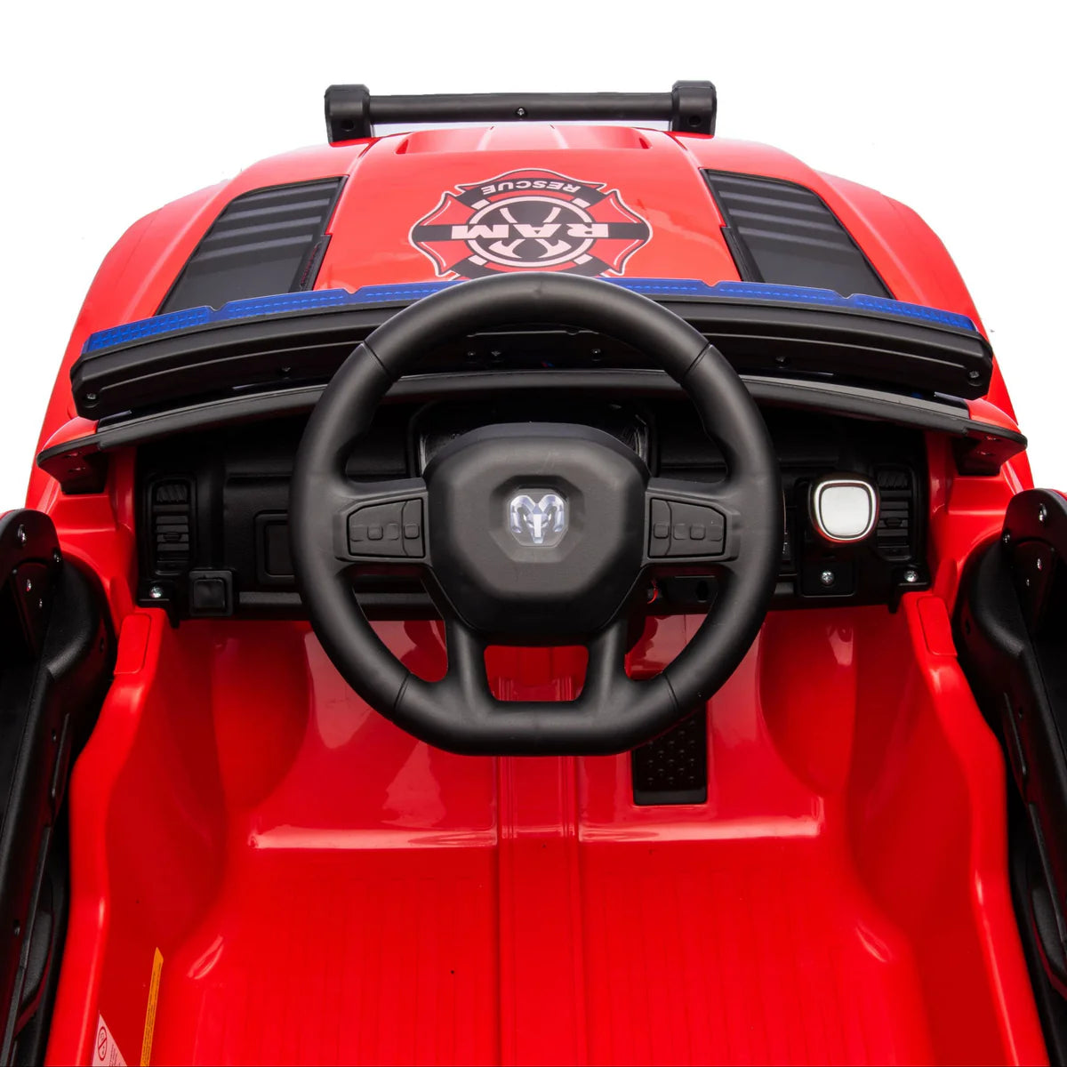 24v Licensed Dodge Ram Fire Truck Official Ride On 4x4