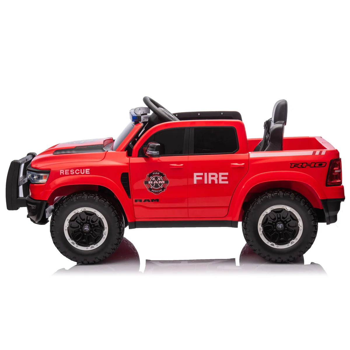 24v Licensed Dodge Ram Fire Truck Official Ride On 4x4