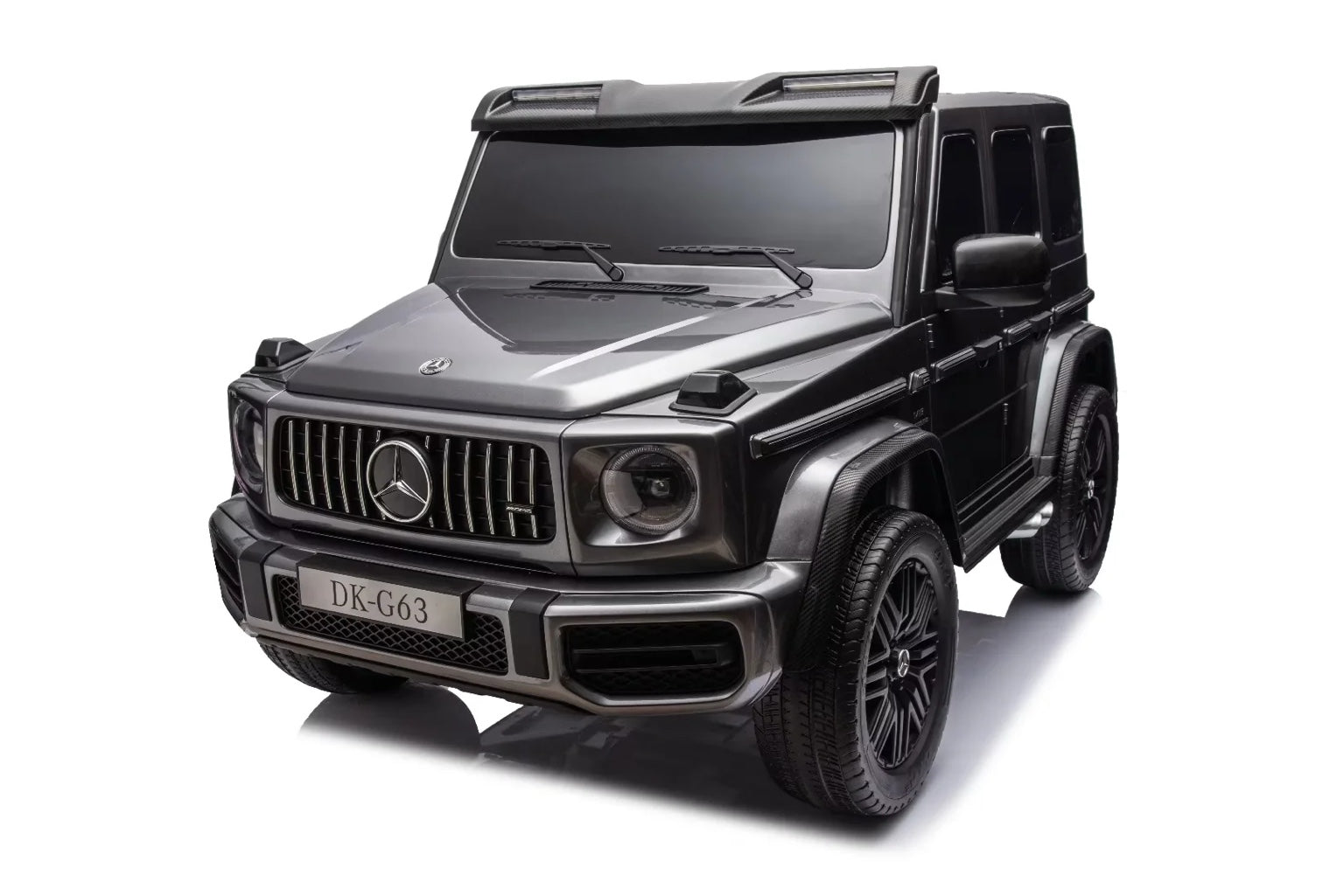 24V Licensed Mercedes-AMG G63 4WD Kids Ride-On Car with Remote Control- Painted Grey