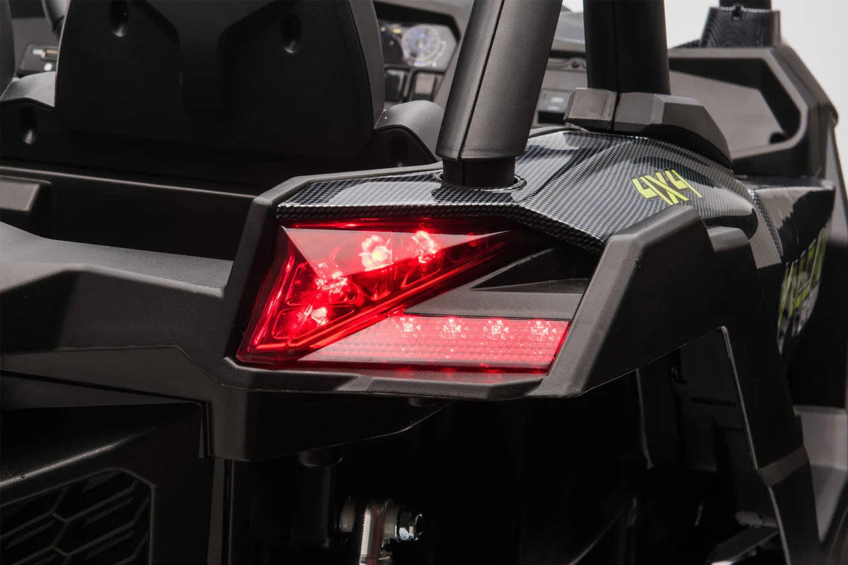 24v Carbon ride on buggy, rear red lights