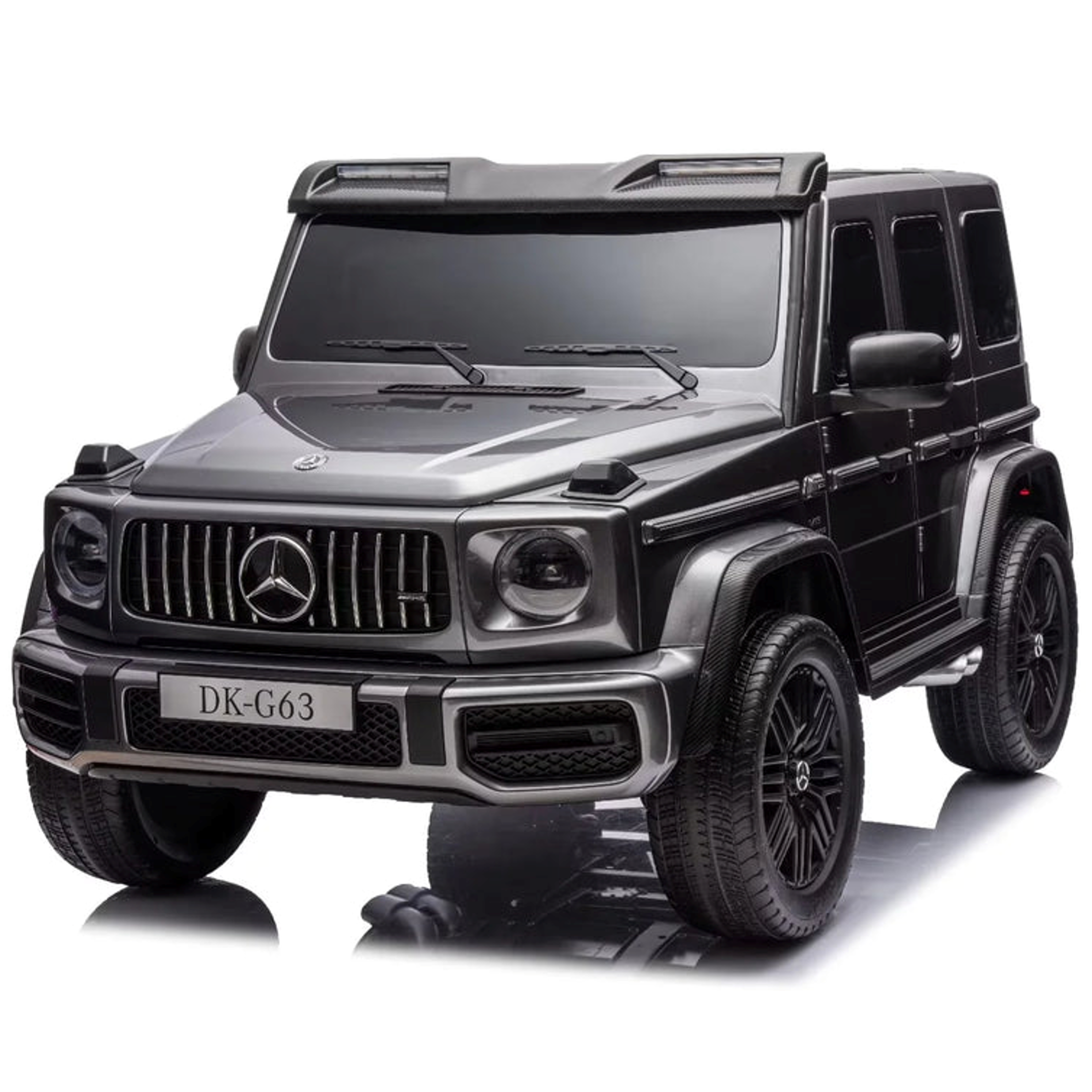 24V Licensed Mercedes-AMG G63 4WD Kids Ride-On Car with Remote Control- Painted Grey