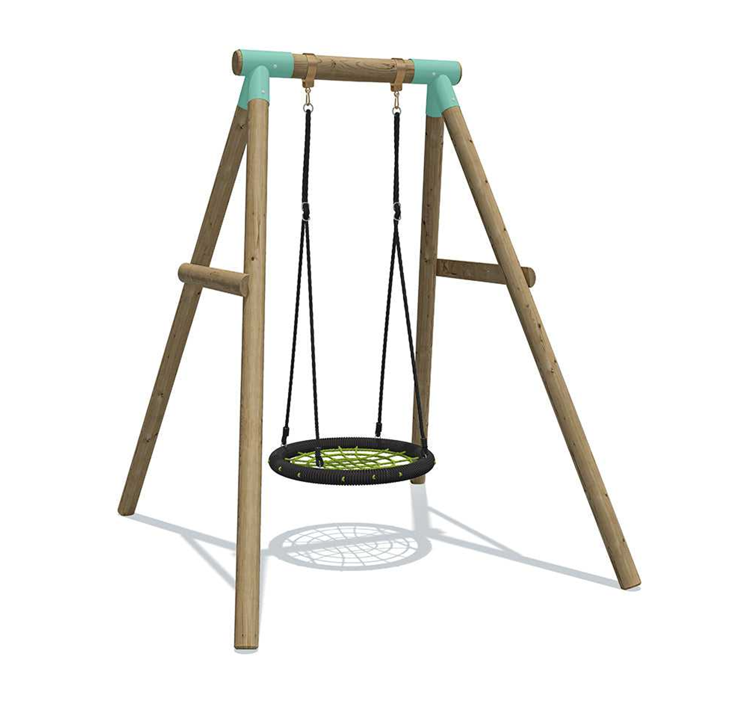 Wild Aussie Kids Wooden 65cm Nest Wooden Swing Set