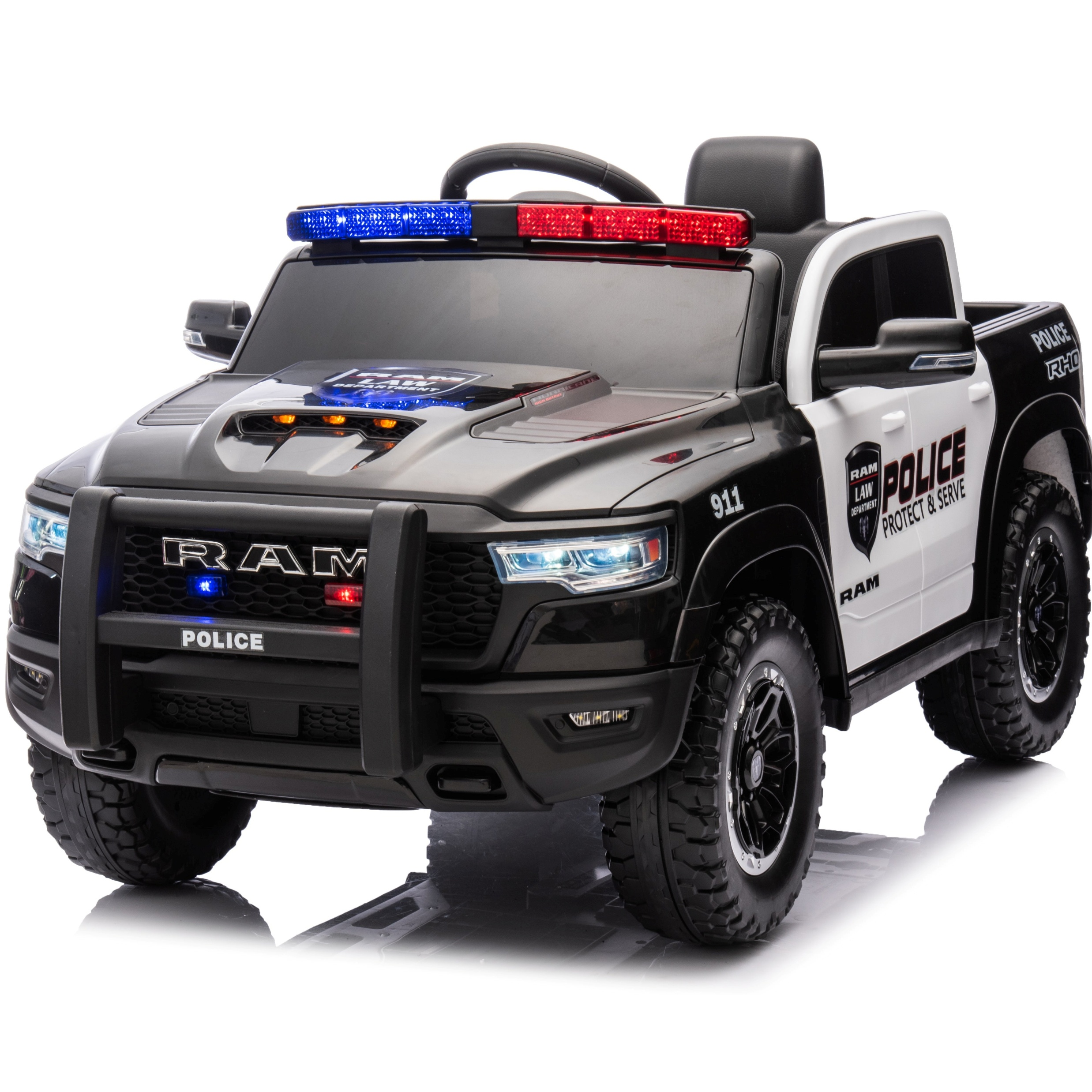 24v Dodge Ram Police 4WD Licensed Official Ride On SUV