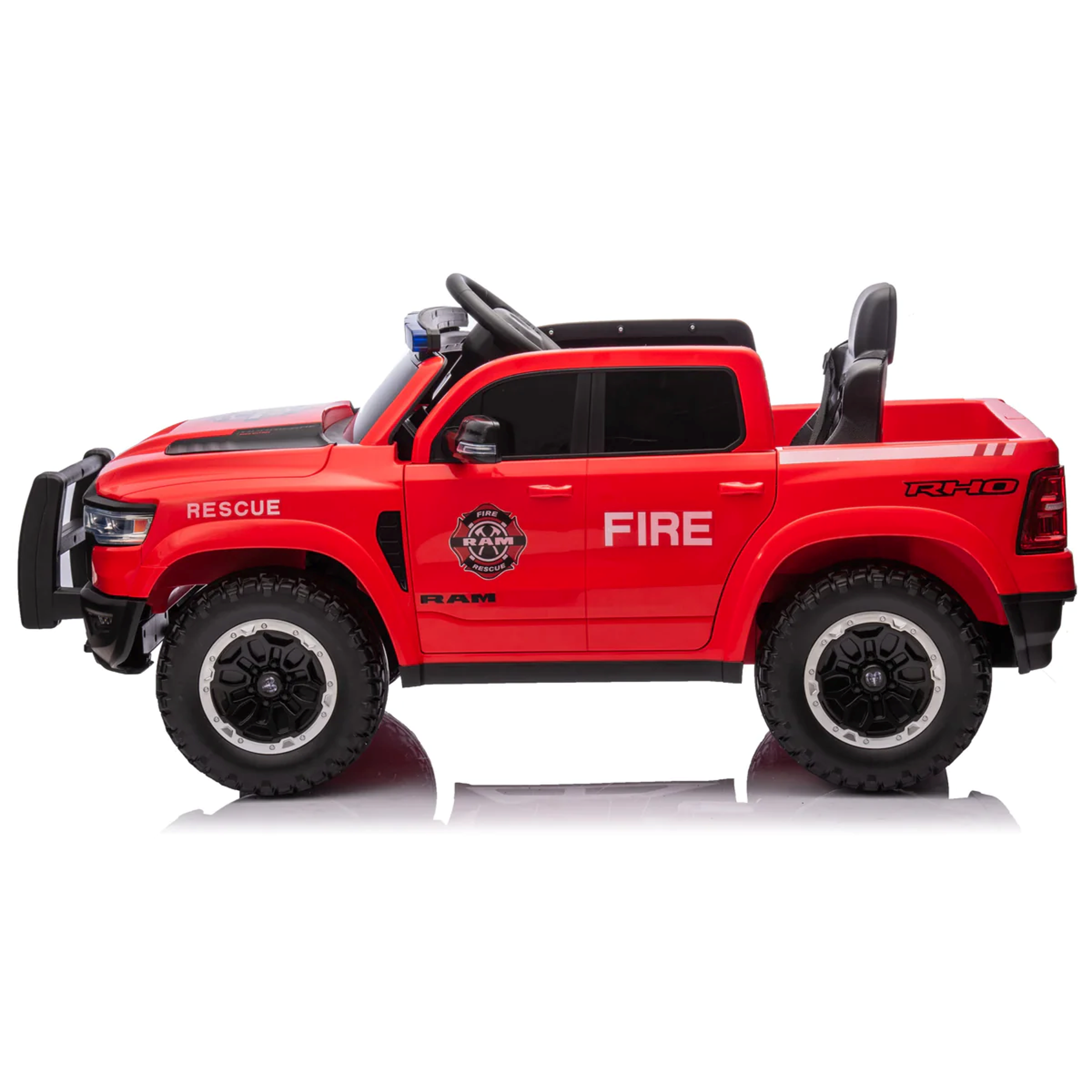 24v Licensed Dodge Ram Fire Truck Official Ride On 4x4