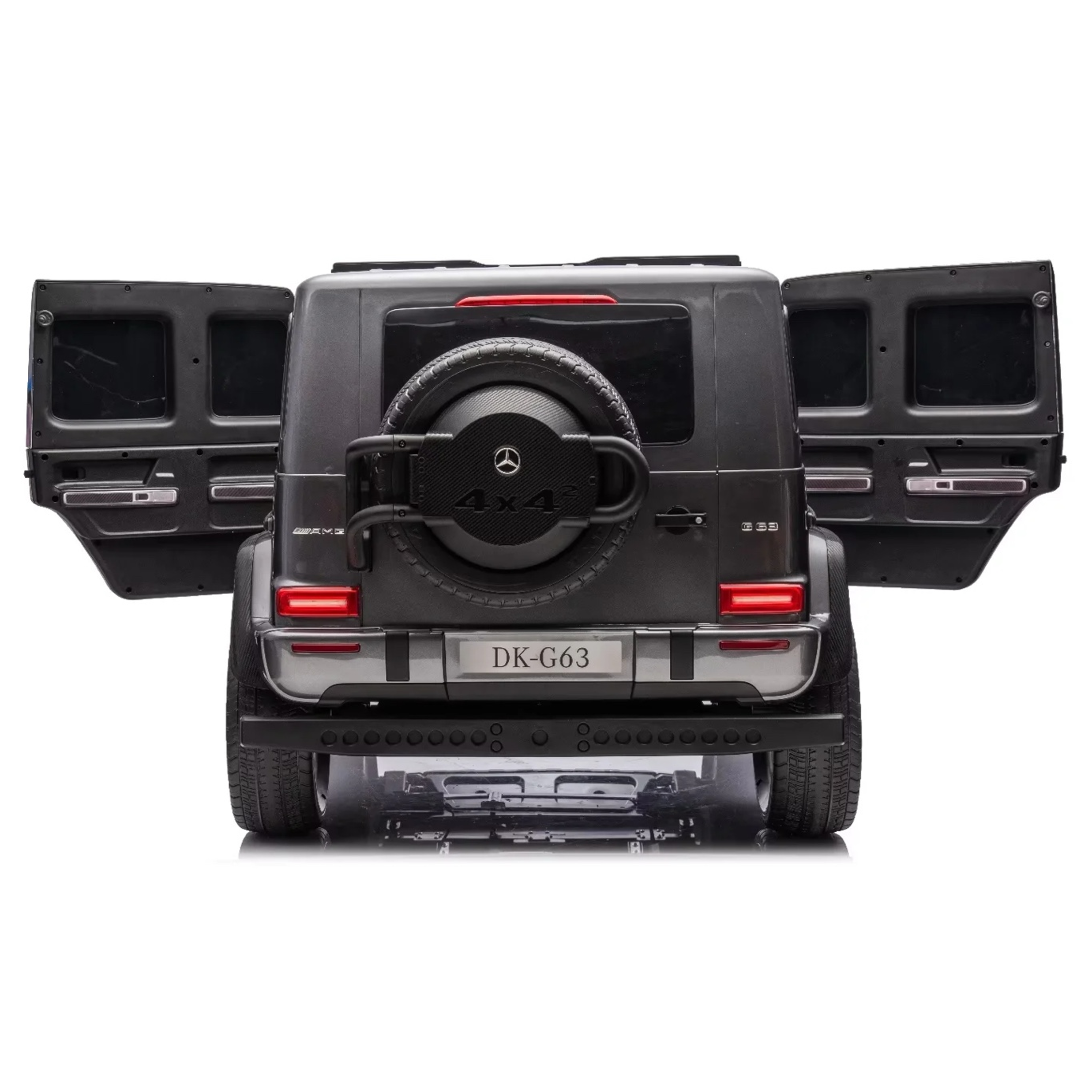 24V Licensed Mercedes-AMG G63 4WD Kids Ride-On Car with Remote Control- Painted Grey