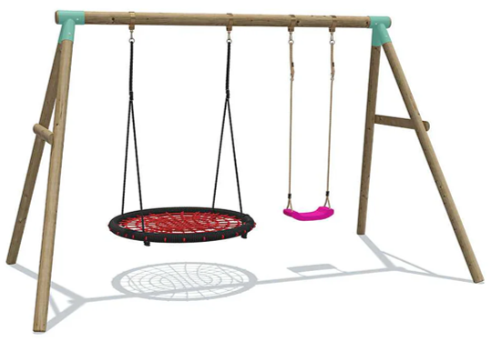 Wild Aussie 120cm Round Nest with Swing Seat