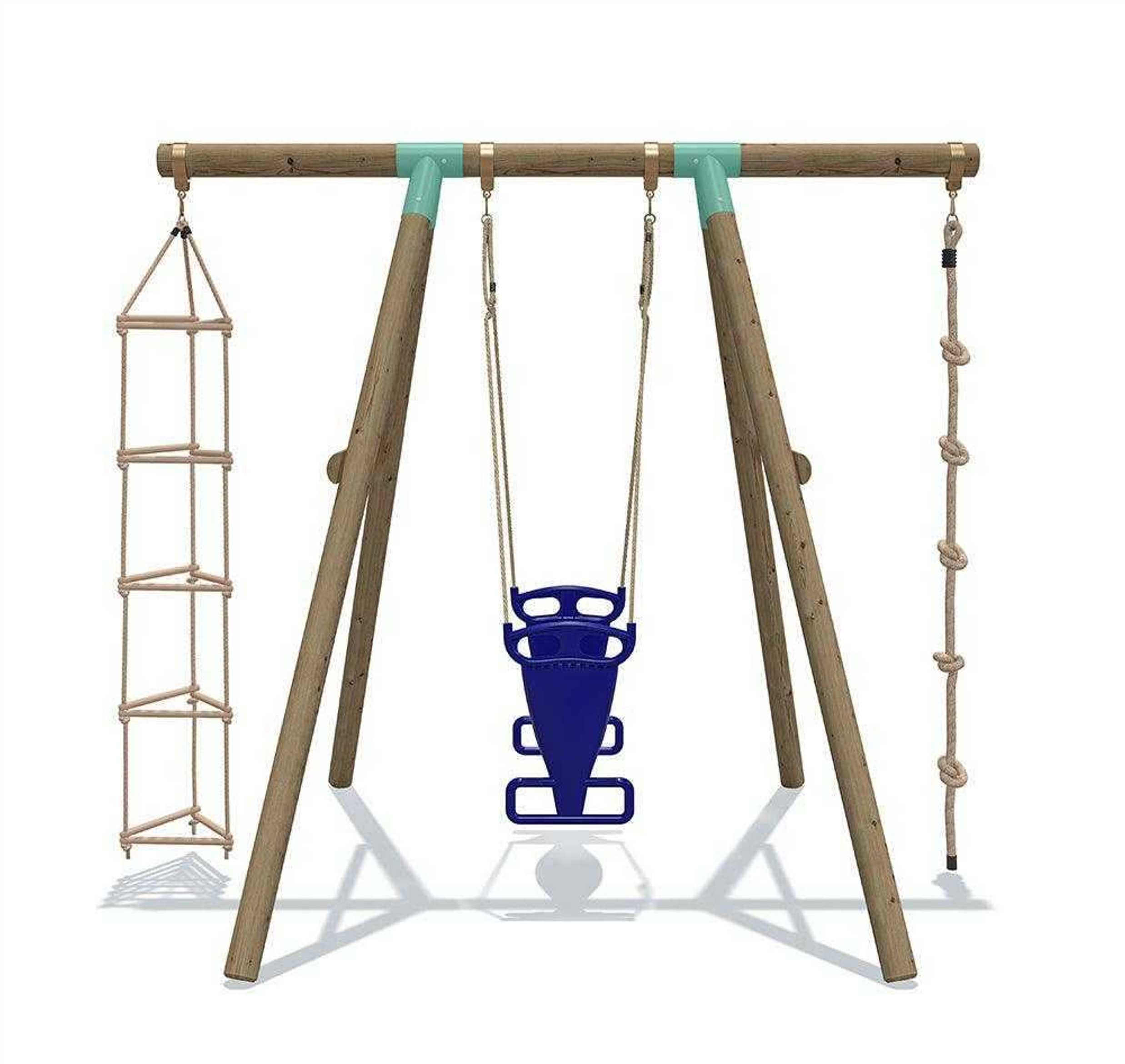 Wild Aussie 3 in 1 Glider Wooden Swing Set