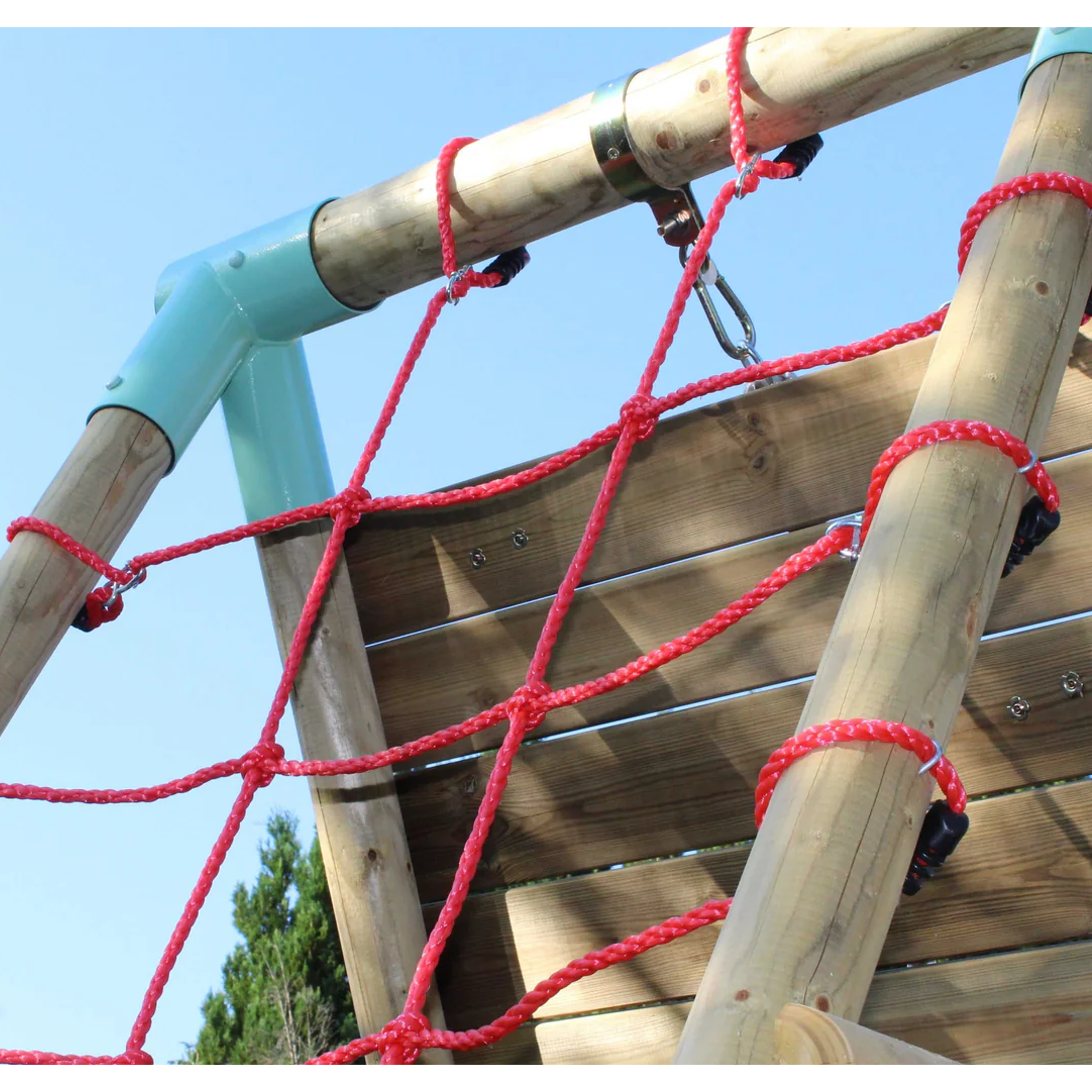 Wild Aussie Wooden Climber & 120cm Nest Swing Set