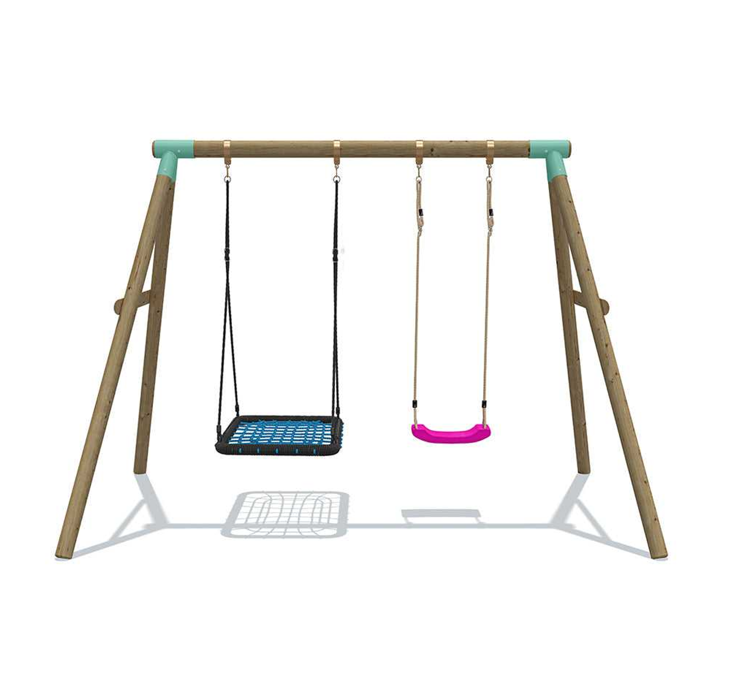 Wild Aussie Rectangle Nest & Swing Set