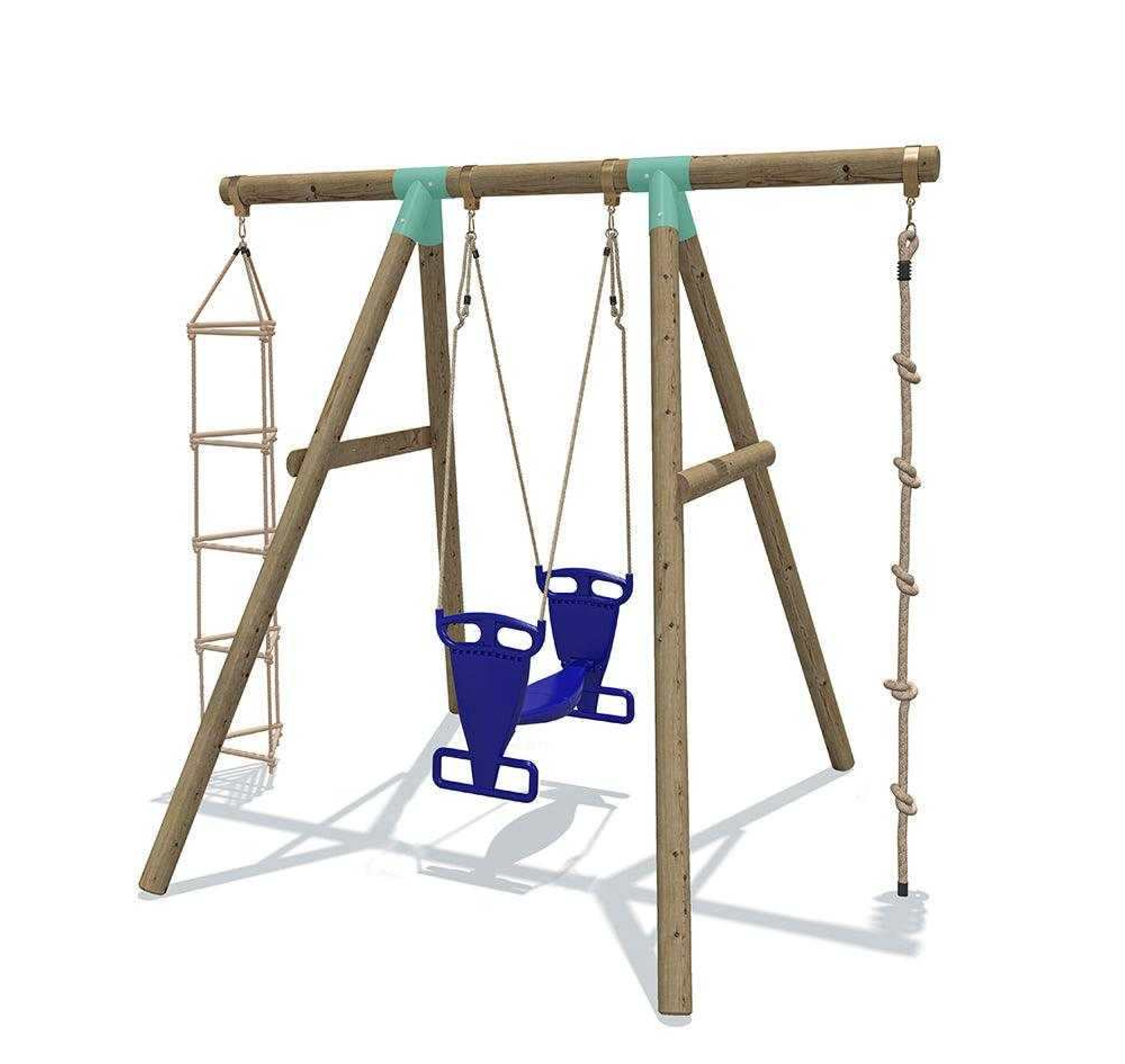Wild Aussie 3 in 1 Glider Wooden Swing Set