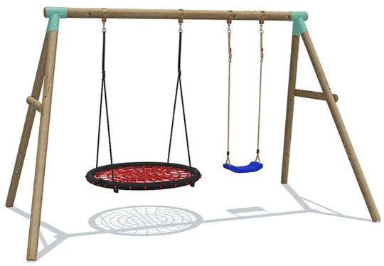 Wild Aussie 120cm Round Nest with Swing Seat