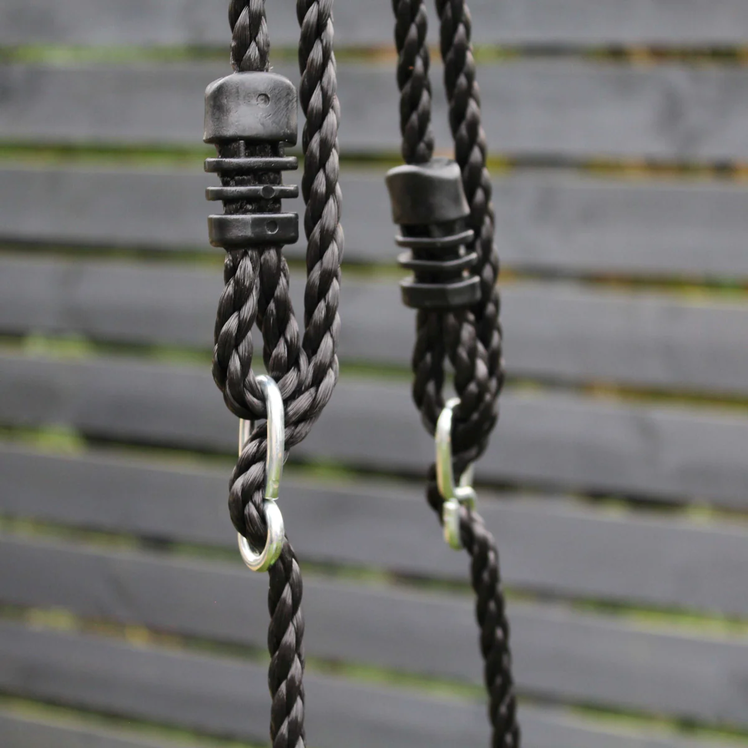 Wild Aussie 3 in 1 Rectangle Wooden Swing Set With Rope & Ladder