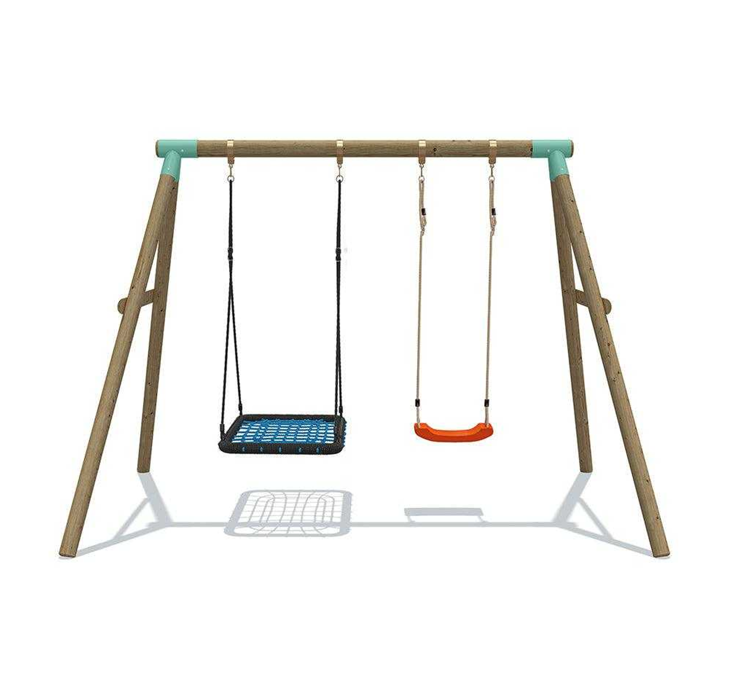 Wild Aussie Rectangle Nest & Swing Set