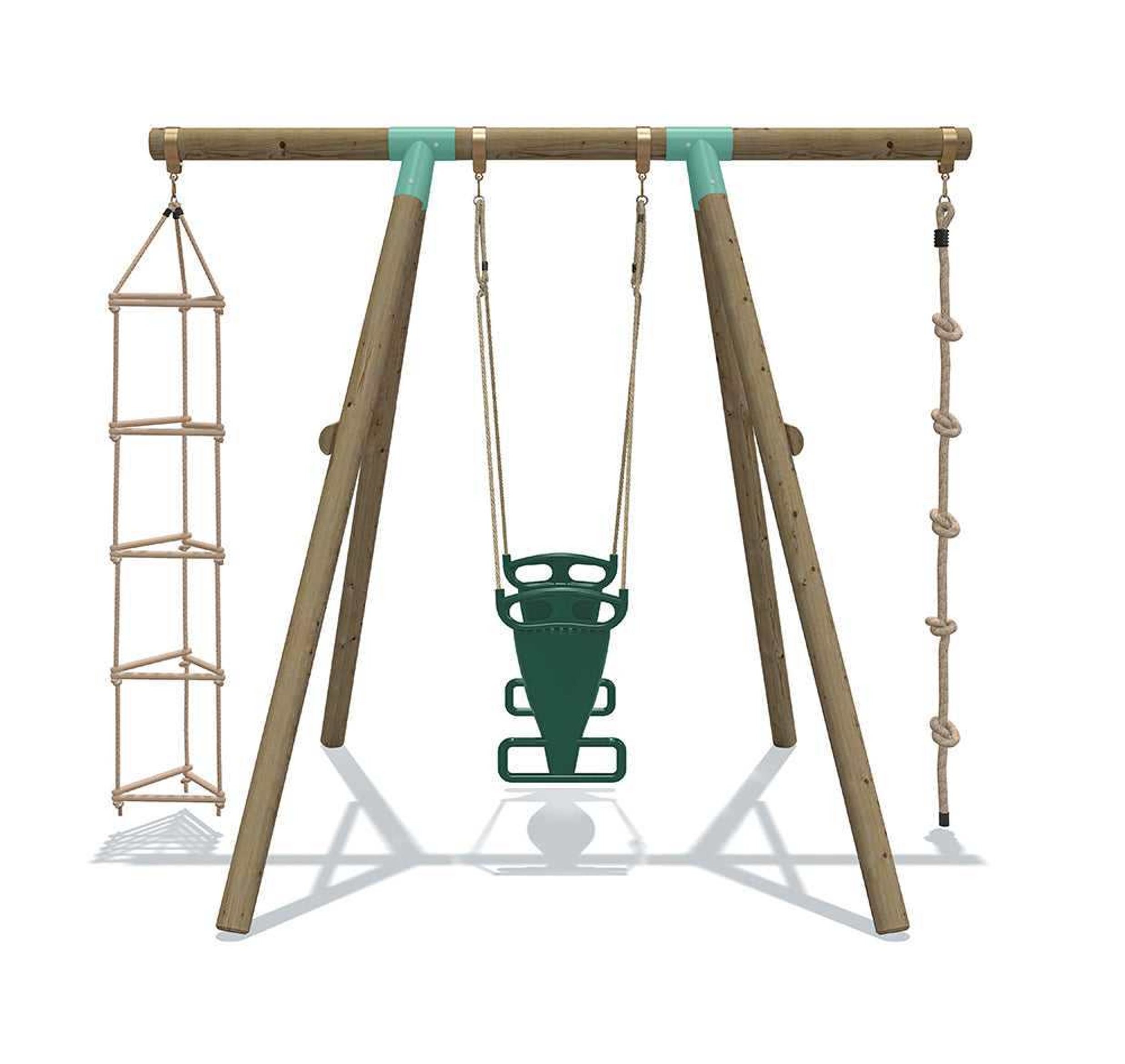 Wild Aussie 3 in 1 Glider Wooden Swing Set