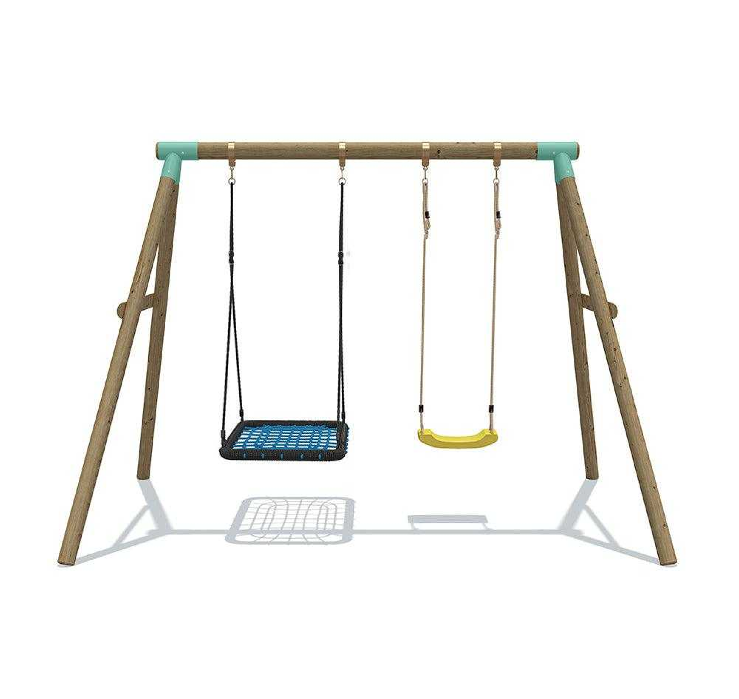 Wild Aussie Rectangle Nest & Swing Set