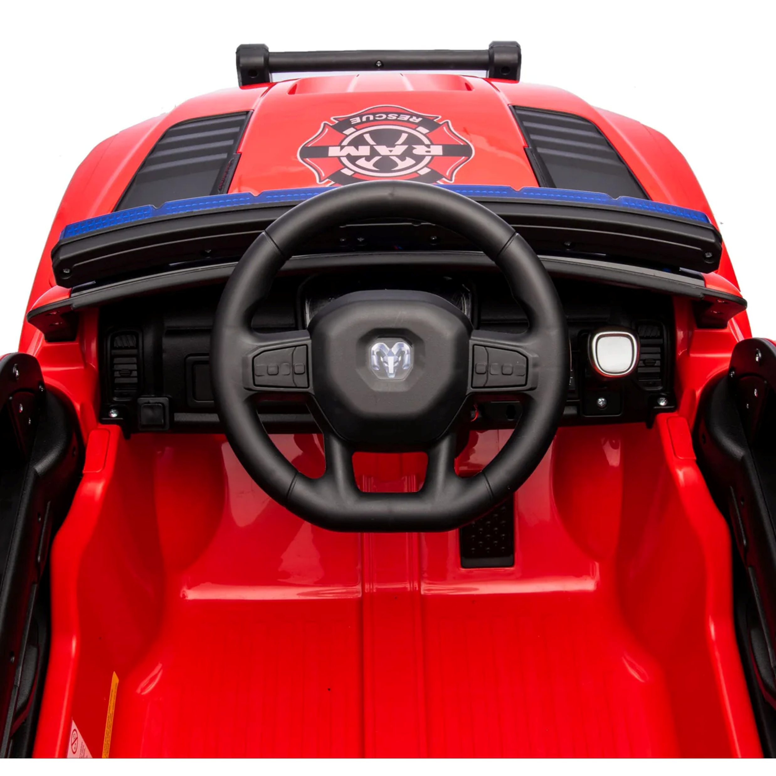 24v Licensed Dodge Ram Fire Truck Official Ride On 4x4