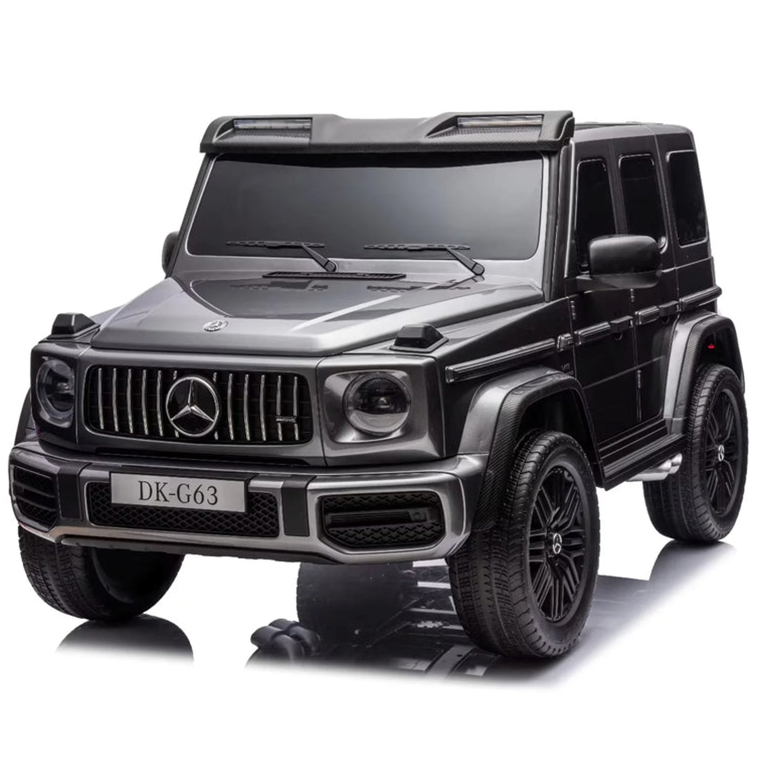 24V Licensed Mercedes-AMG G63 4WD Kids Ride-On Car with Remote Control- Painted Grey