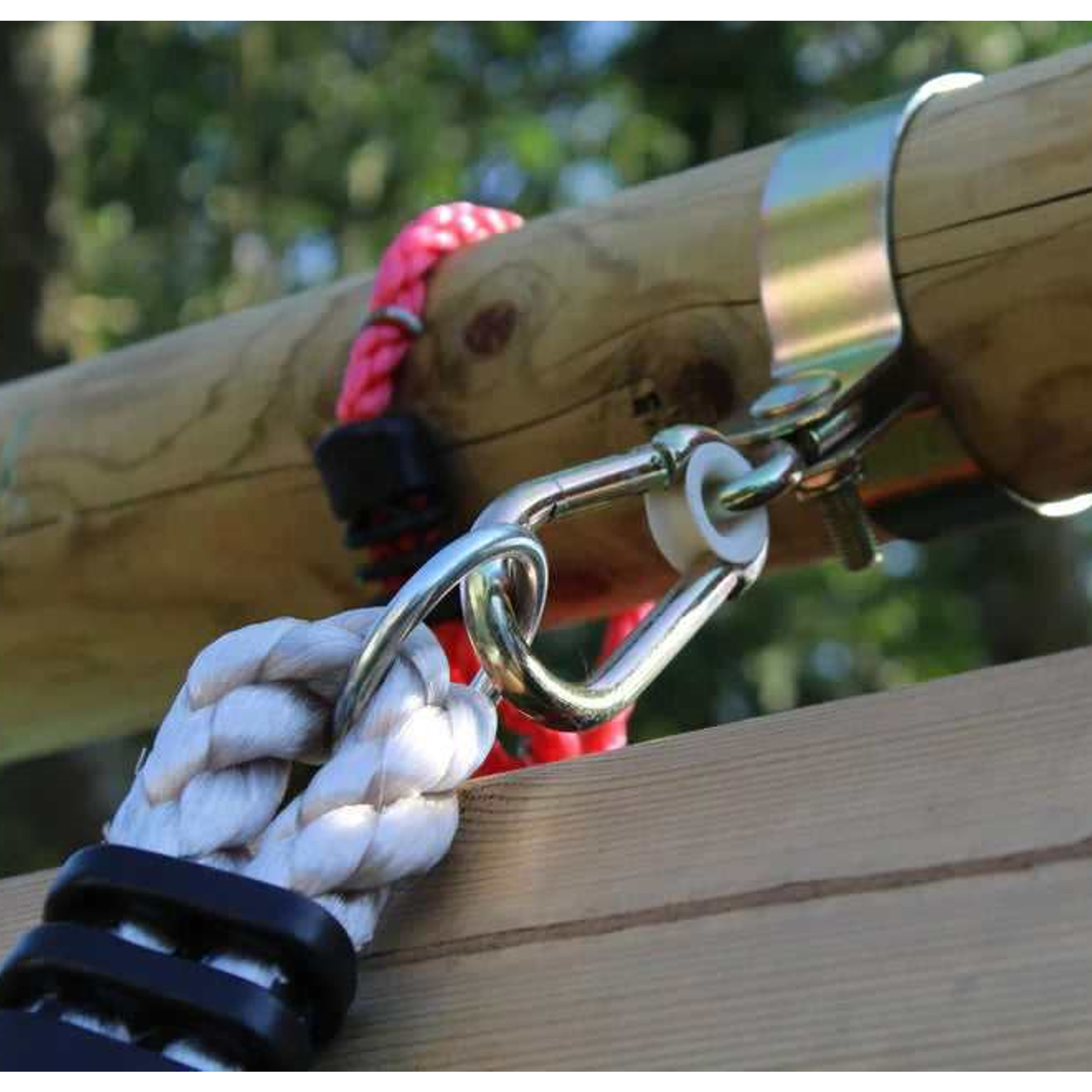 Wild Aussie Wooden Climber & 120cm Nest Swing Set