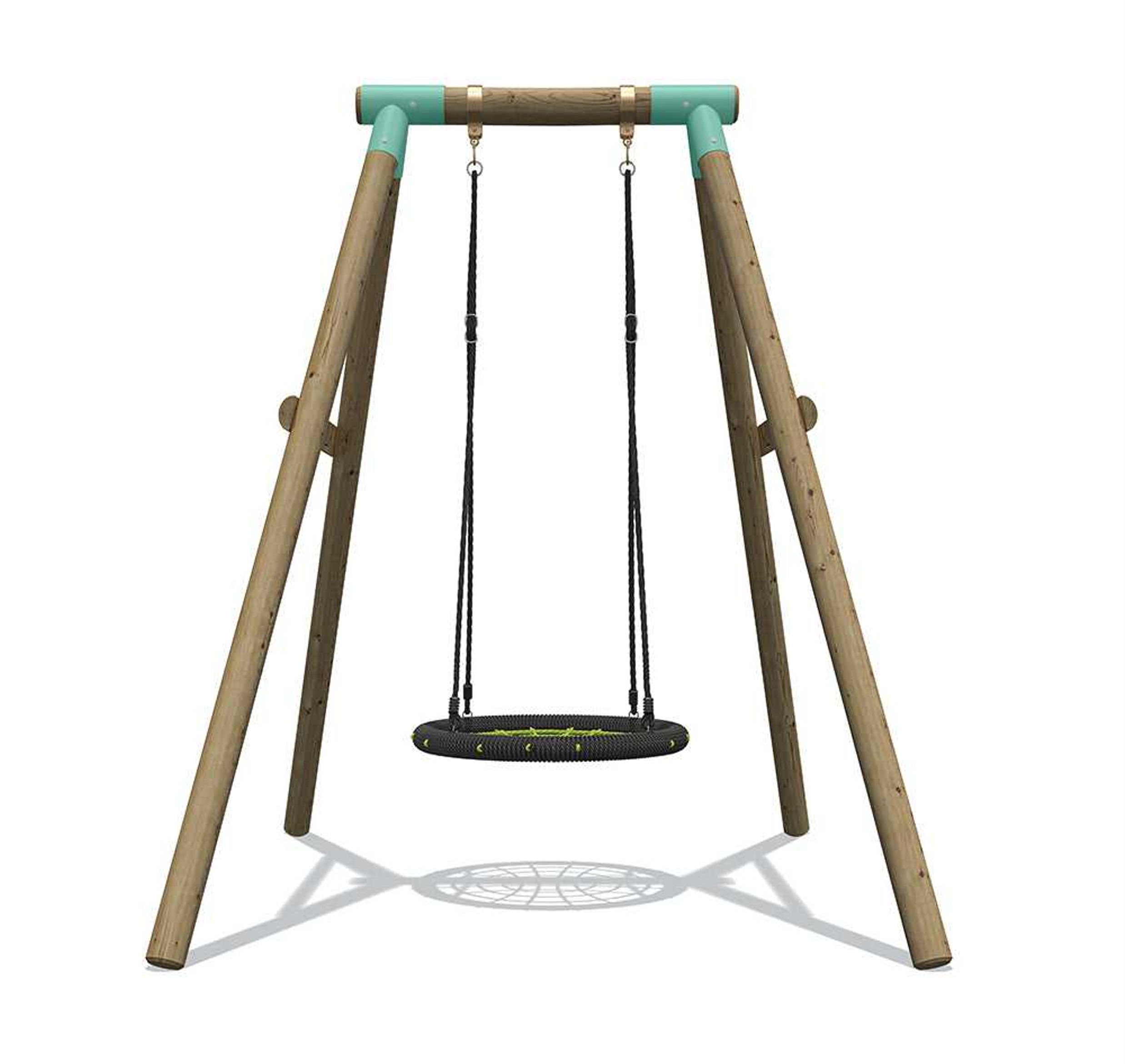 Wild Aussie Kids Wooden 65cm Nest Wooden Swing Set